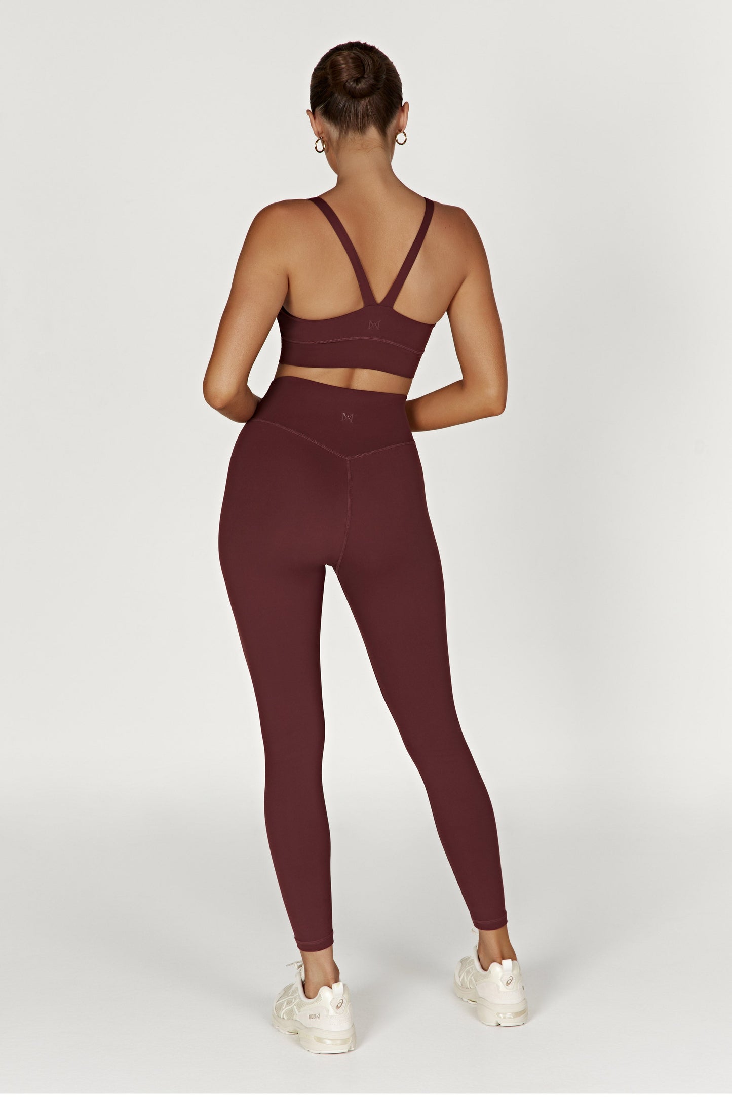 Elise V Back Cami Crop Top - Mahogany