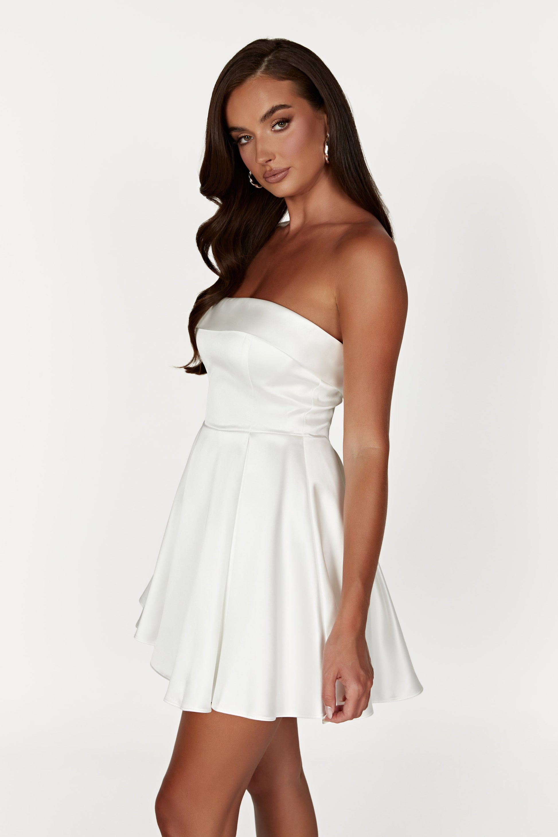Eileen Mini Dress - White #7
