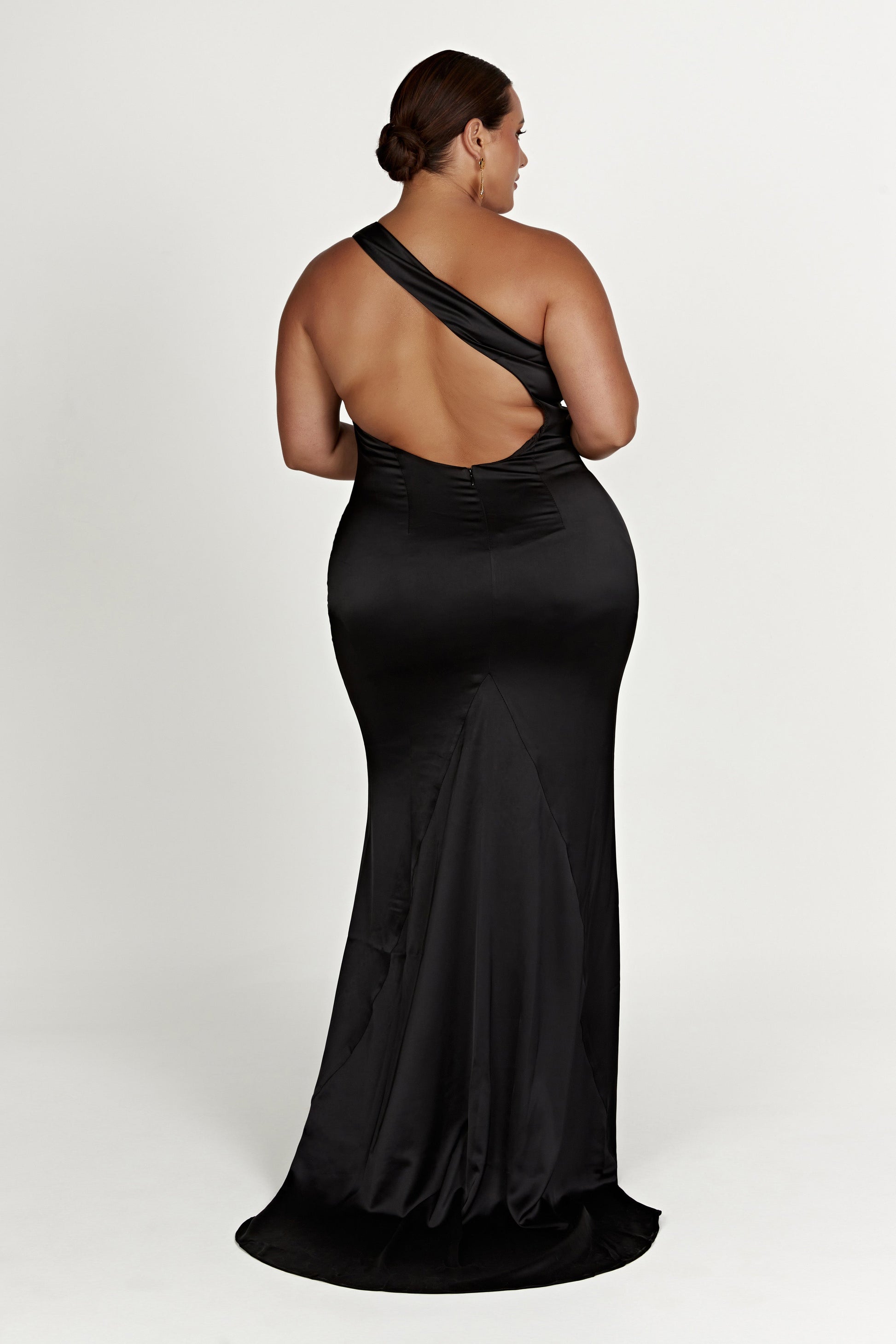 Harper One Shoulder Gown - Black #10