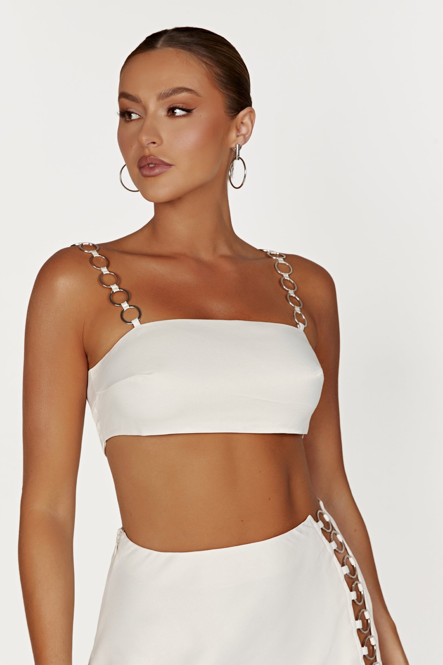 Pyper Ring Crop Top - Beige