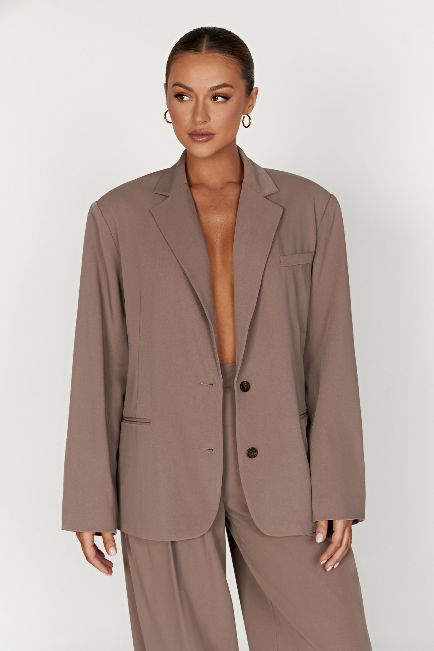 Simone Oversized Blazer - Coco