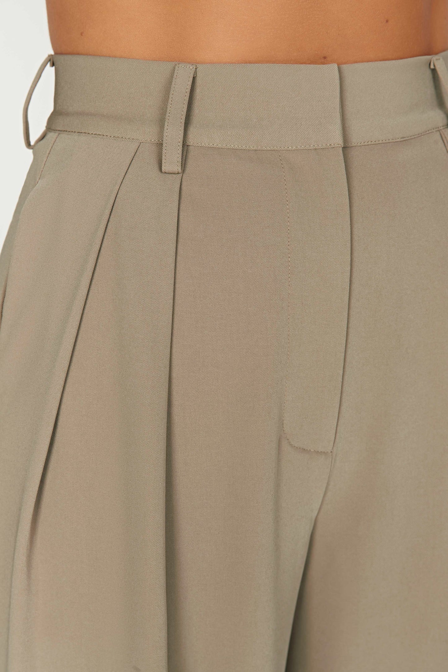 Jemima Straight Leg Pants - Olive