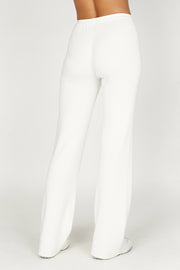 Amazing oatmeal high waisted full leg linen trousers. Size 29 waist- looks  amazing on smaller frames as well $68 100% silk cham…