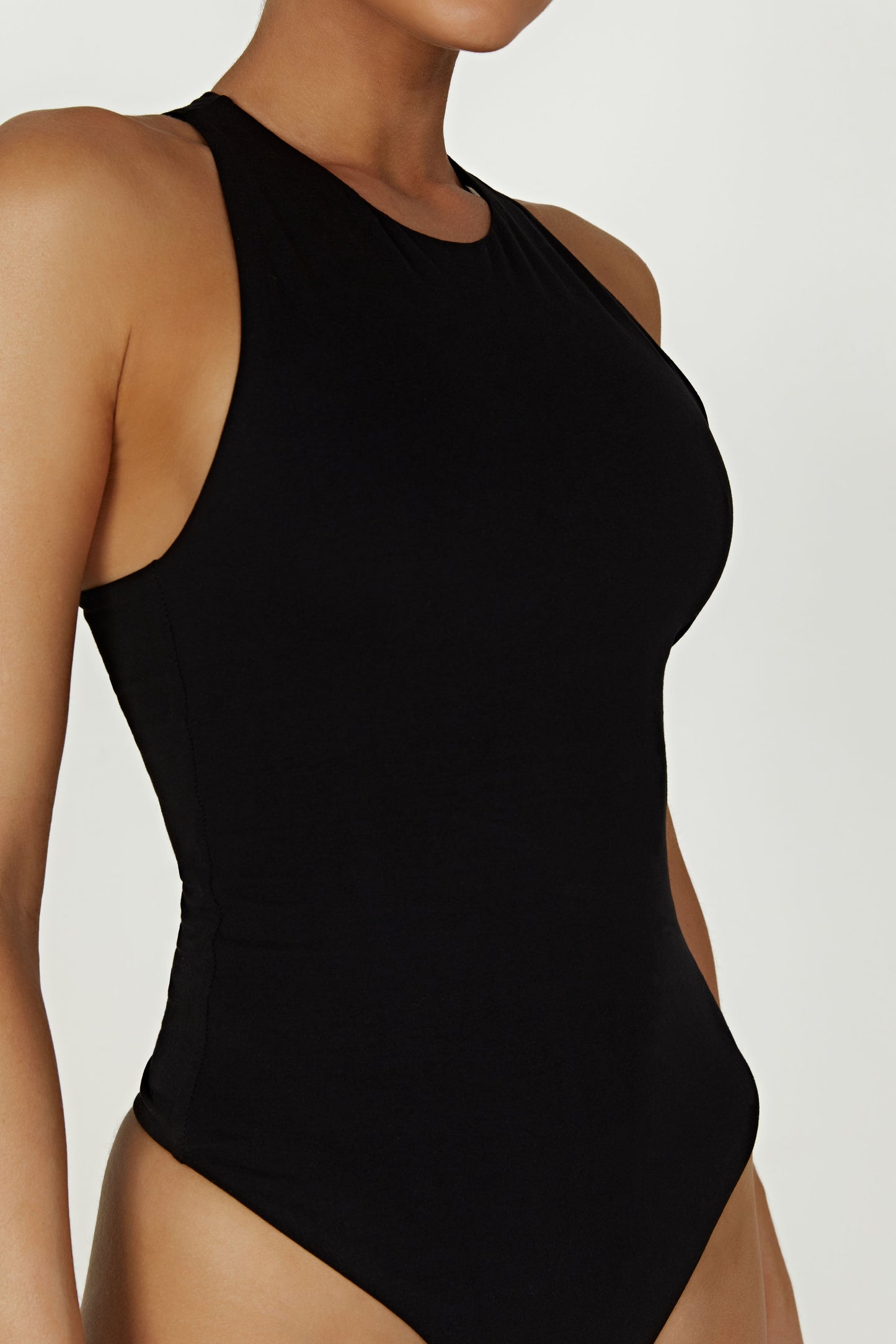 Sawyer Racer Bodysuit - Black