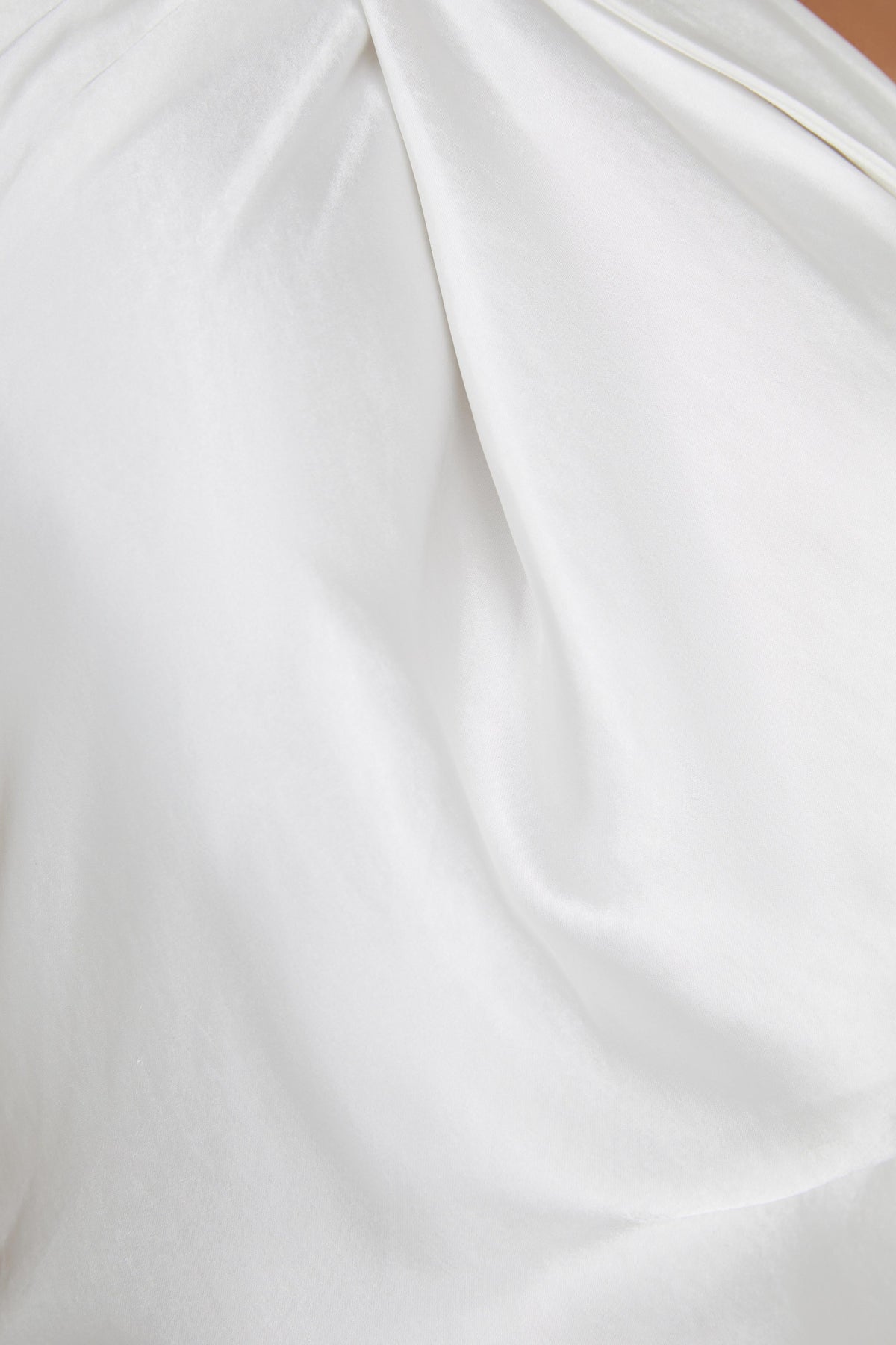 Laura Halter Satin Gown - White #8