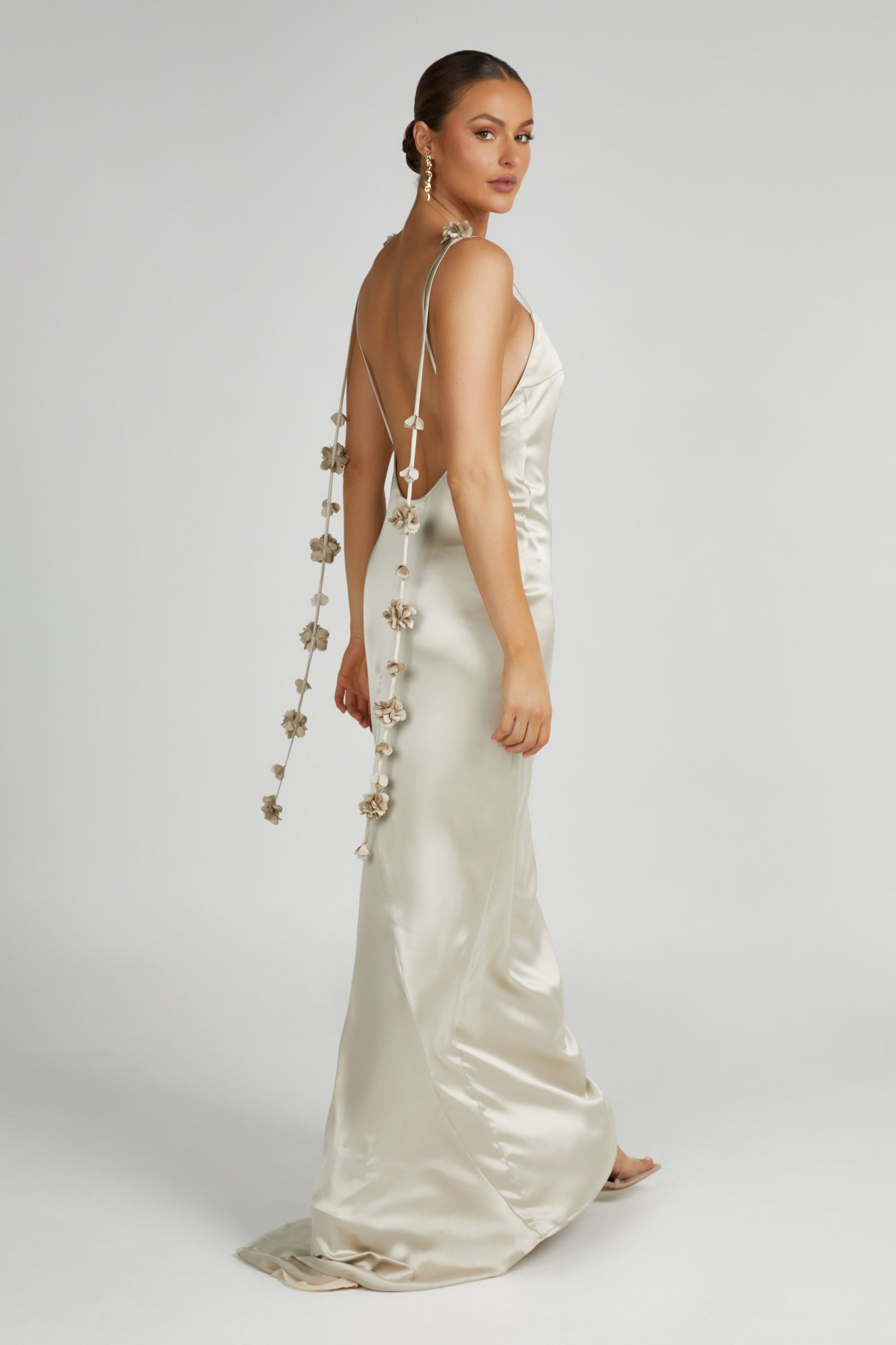 Elenora Rose Gown - Blush Gold | MESHKI UK Elenora Rose Gown - Blush Gold | MESHKI UK