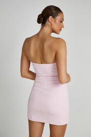 Brooks Rose Mini Dress - Blush Pink