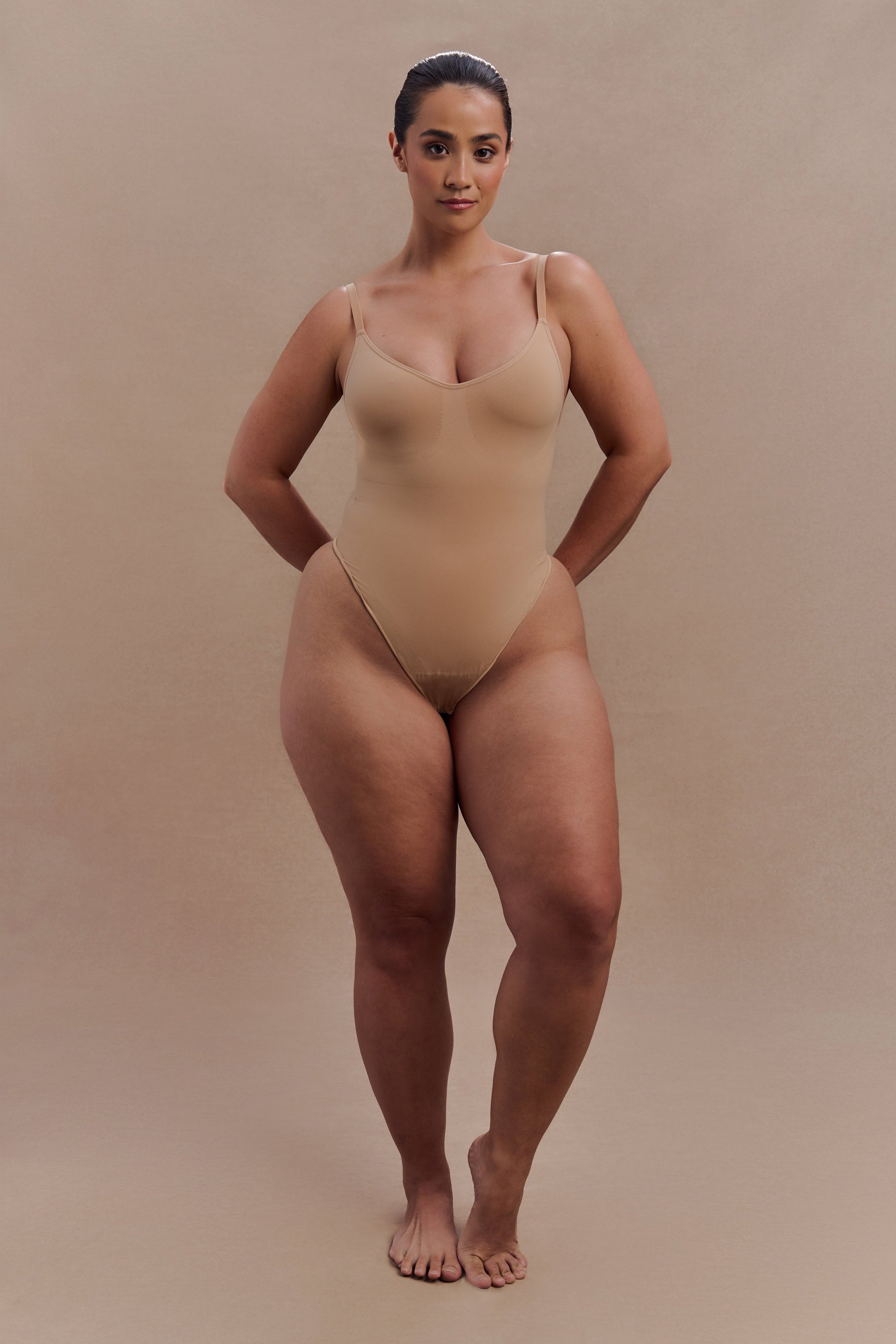 Alyssa Backless Shapewear Bodysuit - Beige #5