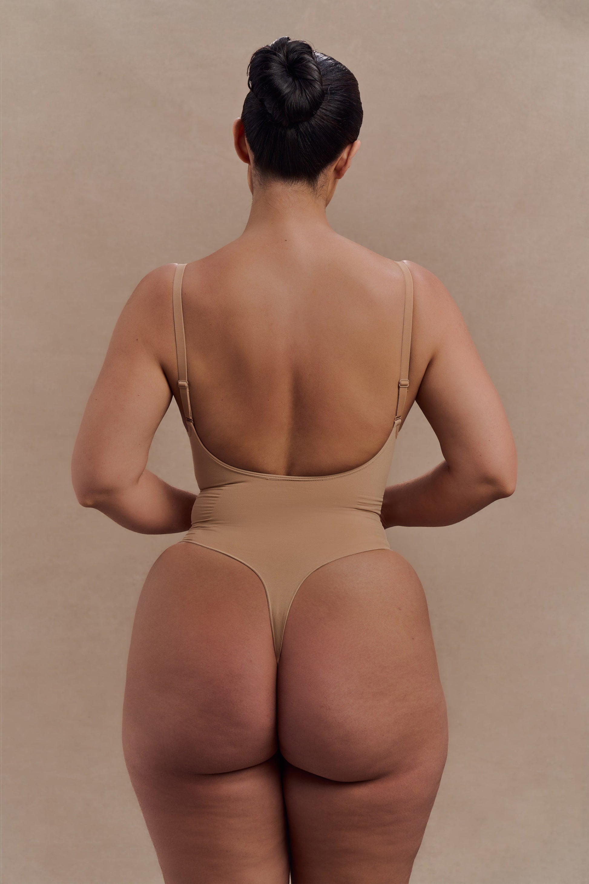 Alyssa Backless Shapewear Bodysuit - Beige #2