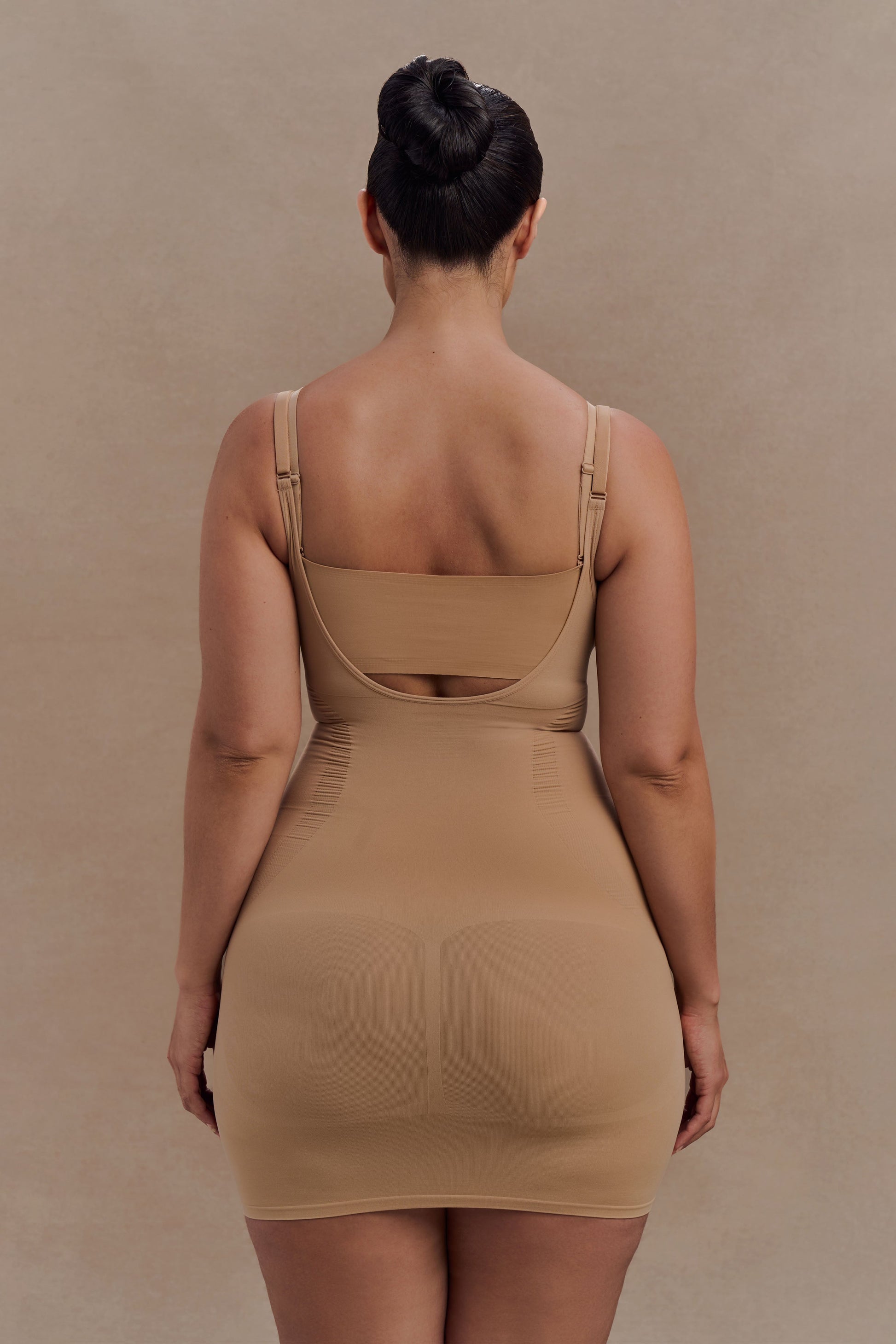 Jocelyn Backless Shapewear Mini Dress - Beige #2