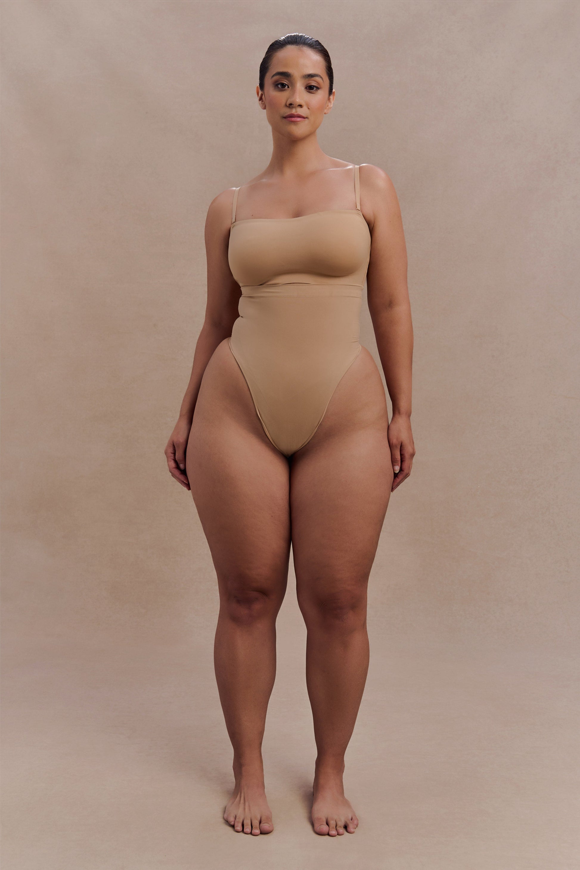 Saria High Waist Shapewear Briefs - Beige #5