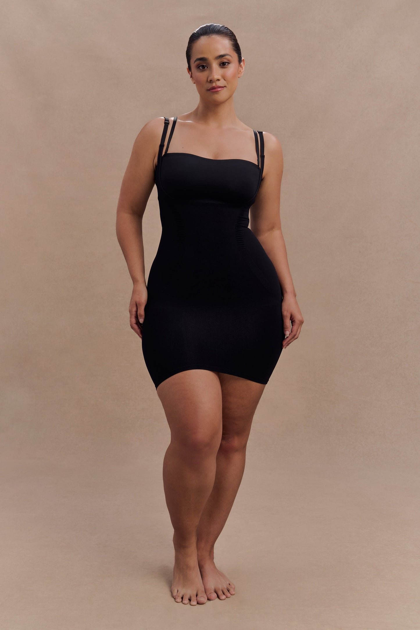 Jocelyn Backless Shapewear Mini Dress - Black