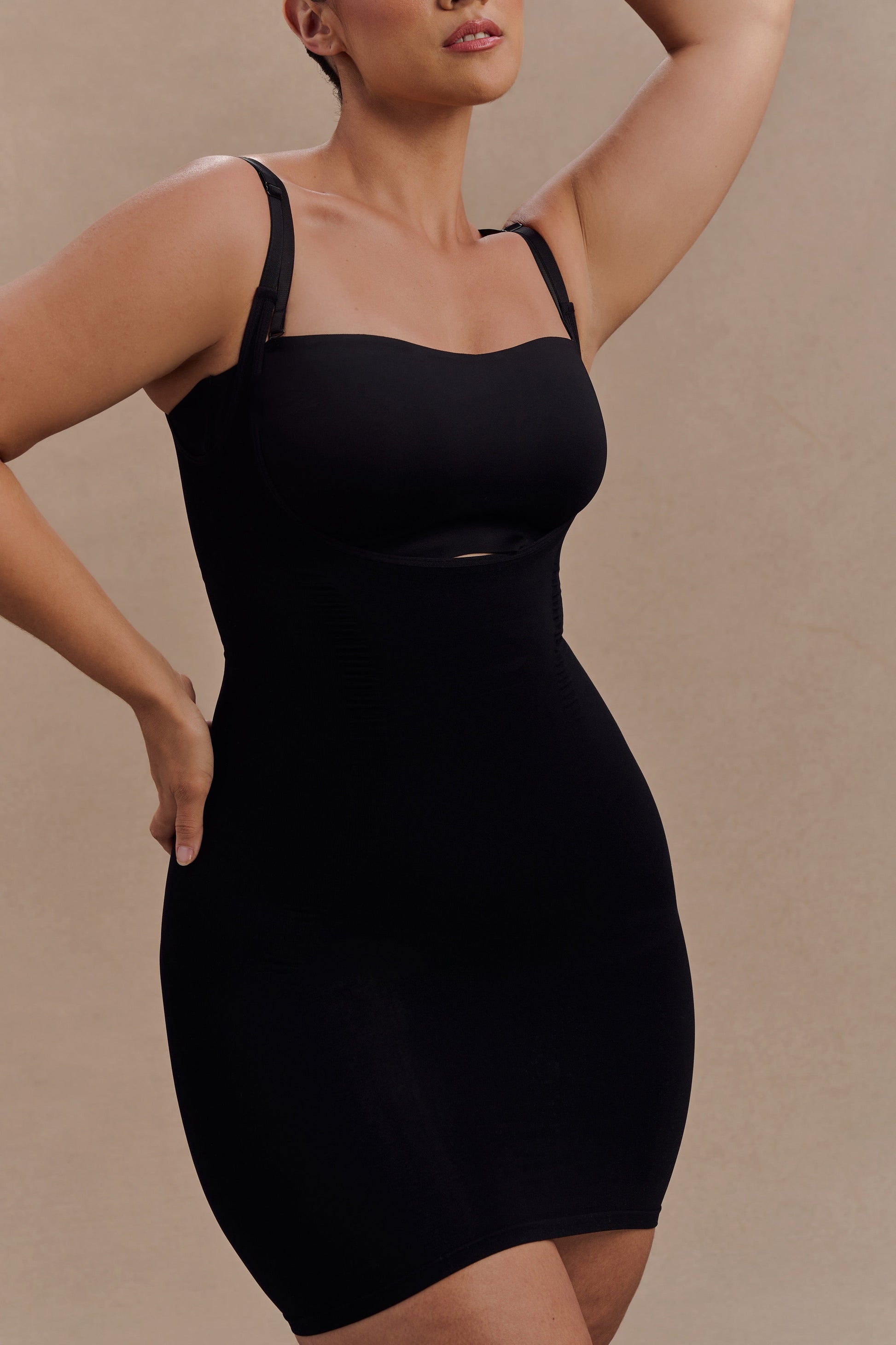 Jocelyn Backless Shapewear Mini Dress - Black #6