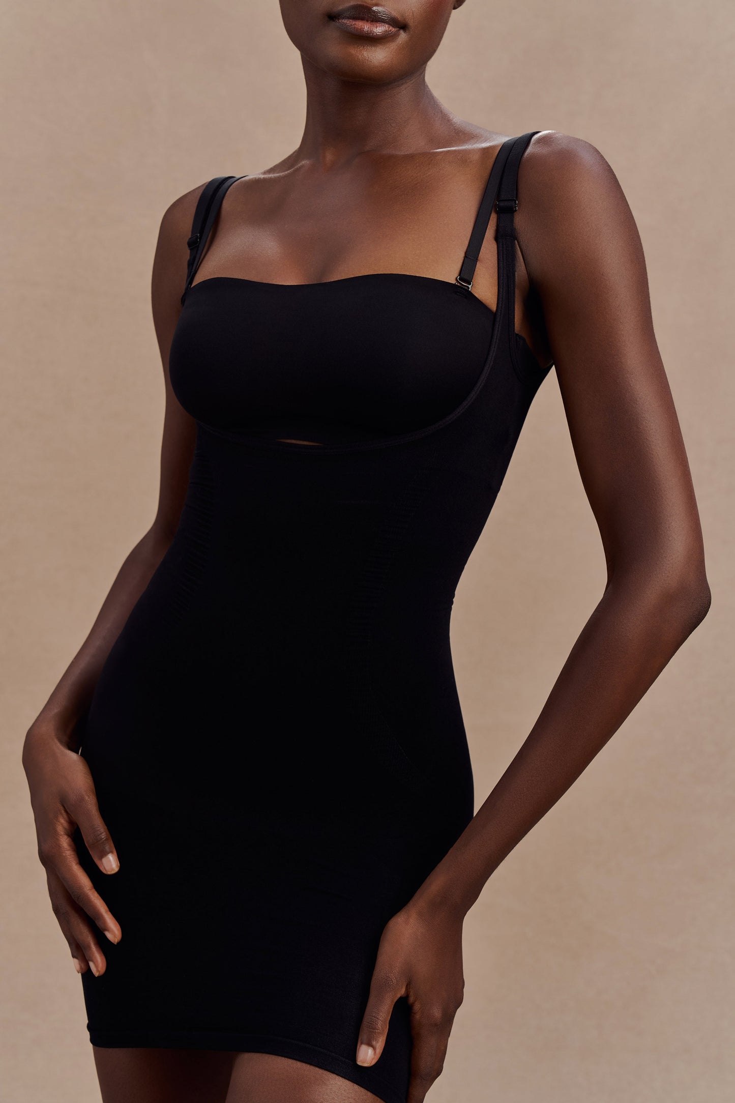 Jocelyn Backless Shapewear Mini Dress - Black