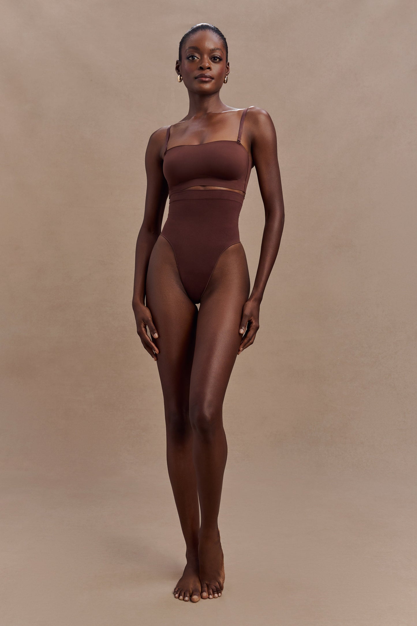 Joanna Strapless Shapewear Bra - Espresso