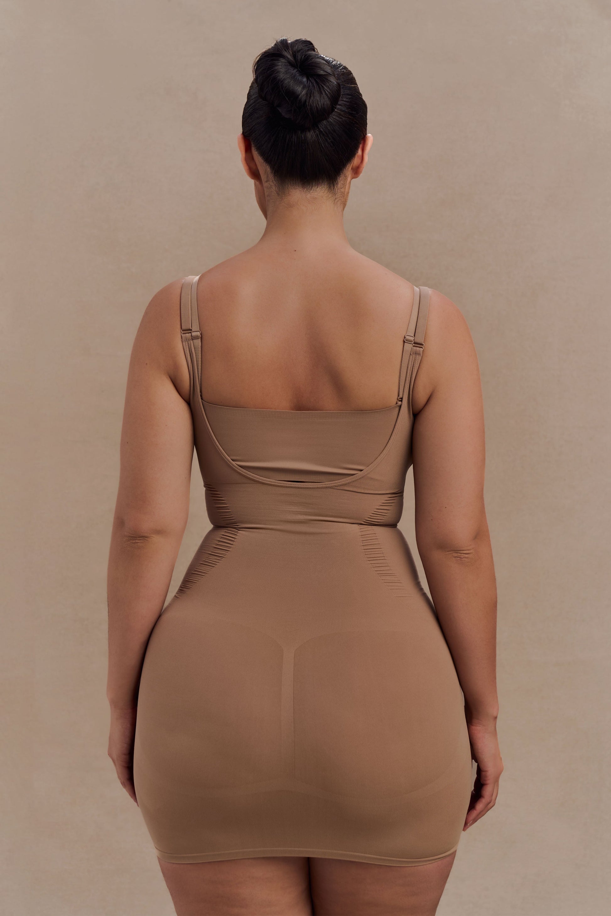 Jocelyn Backless Shapewear Mini Dress - Latte #2