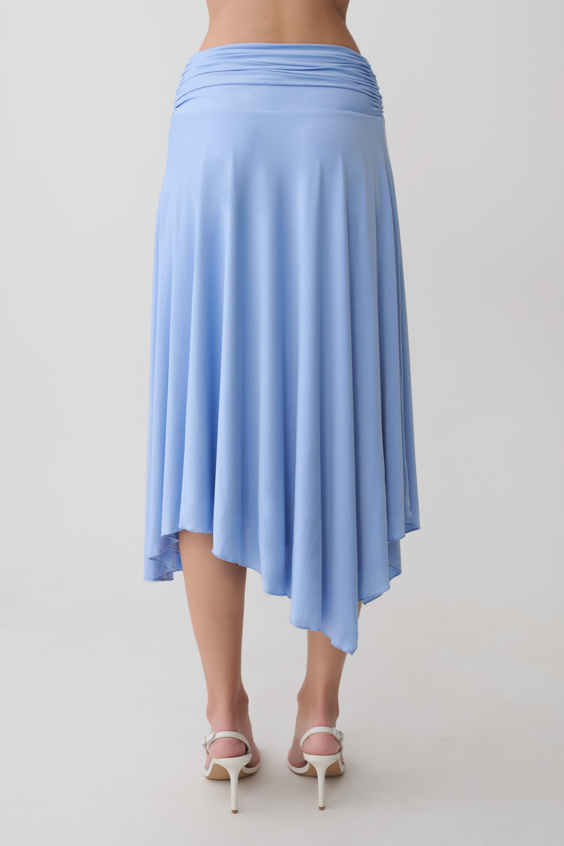 Luu Slinky Midi Skirt - Sea Blue #7