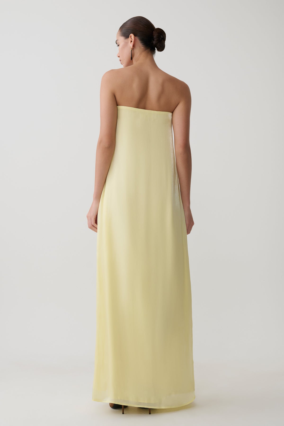 Olivia Strapless Maxi Dress - Lemon #5