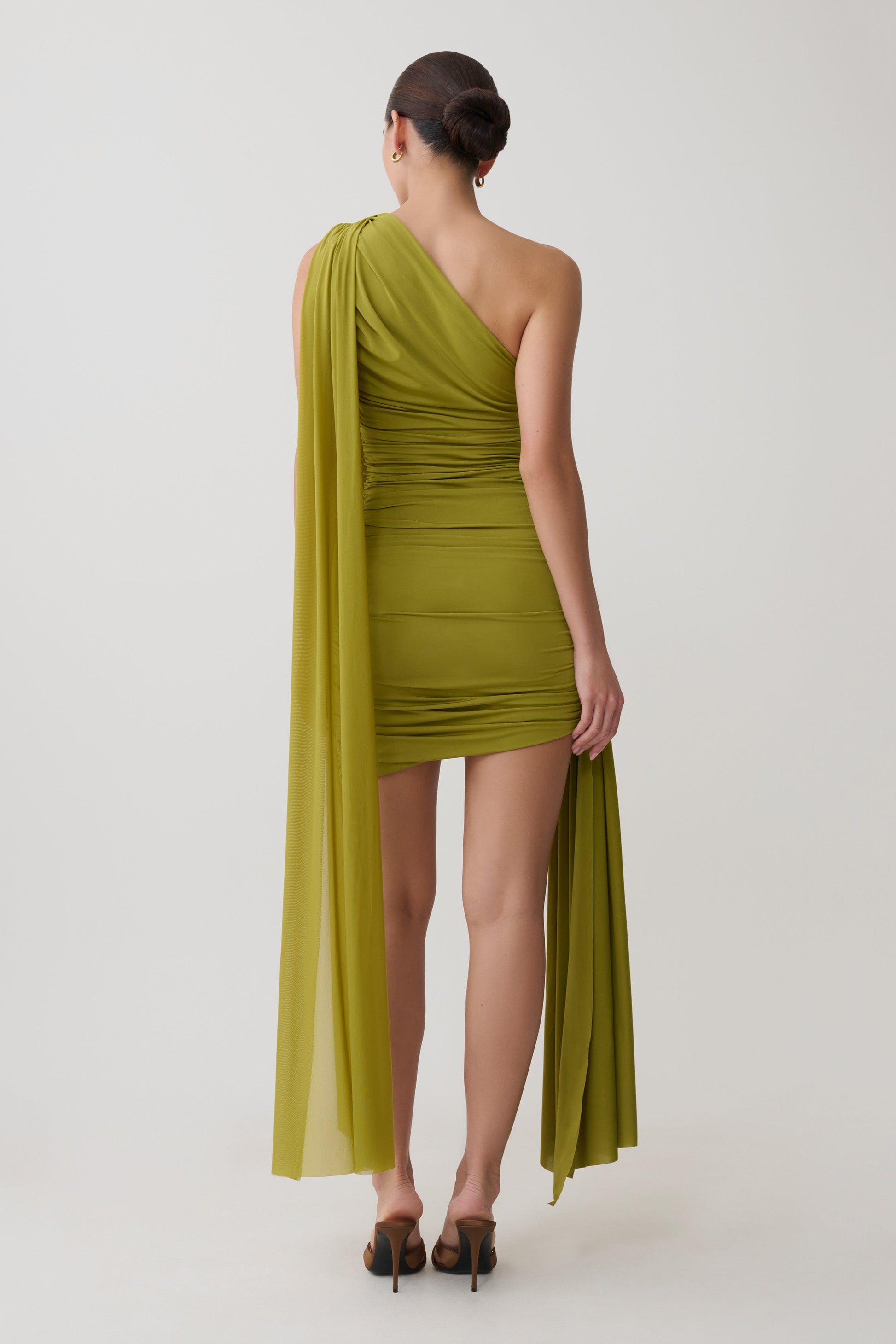 Asher Mini Dress - Olive #2