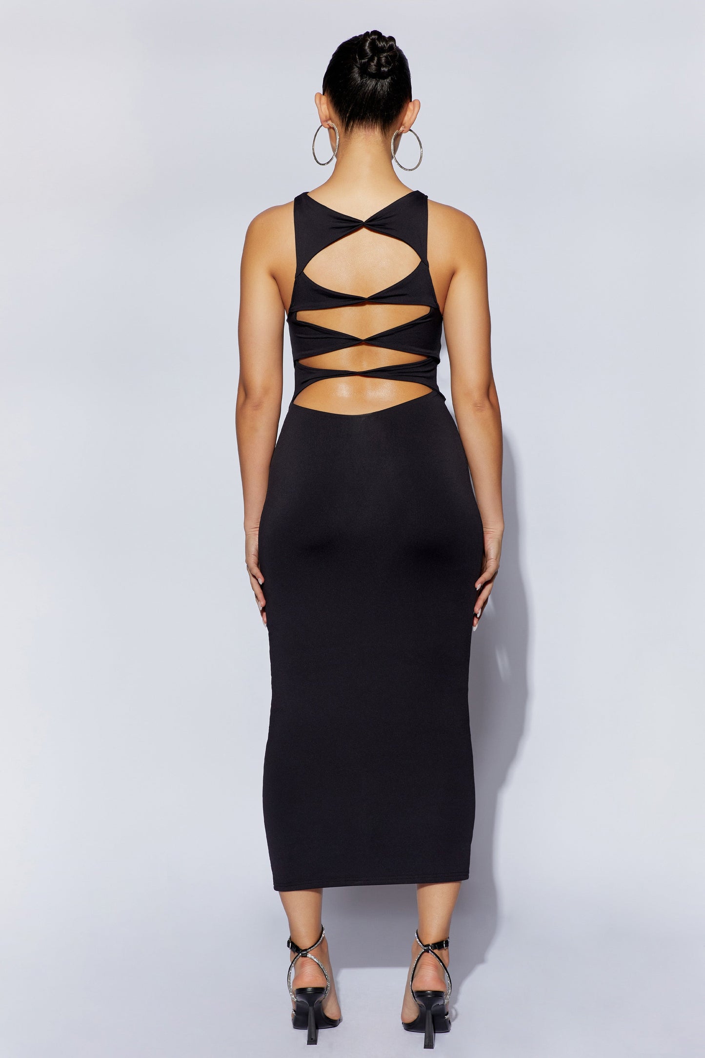 Chloe Cut Out Maxi Dress - Black