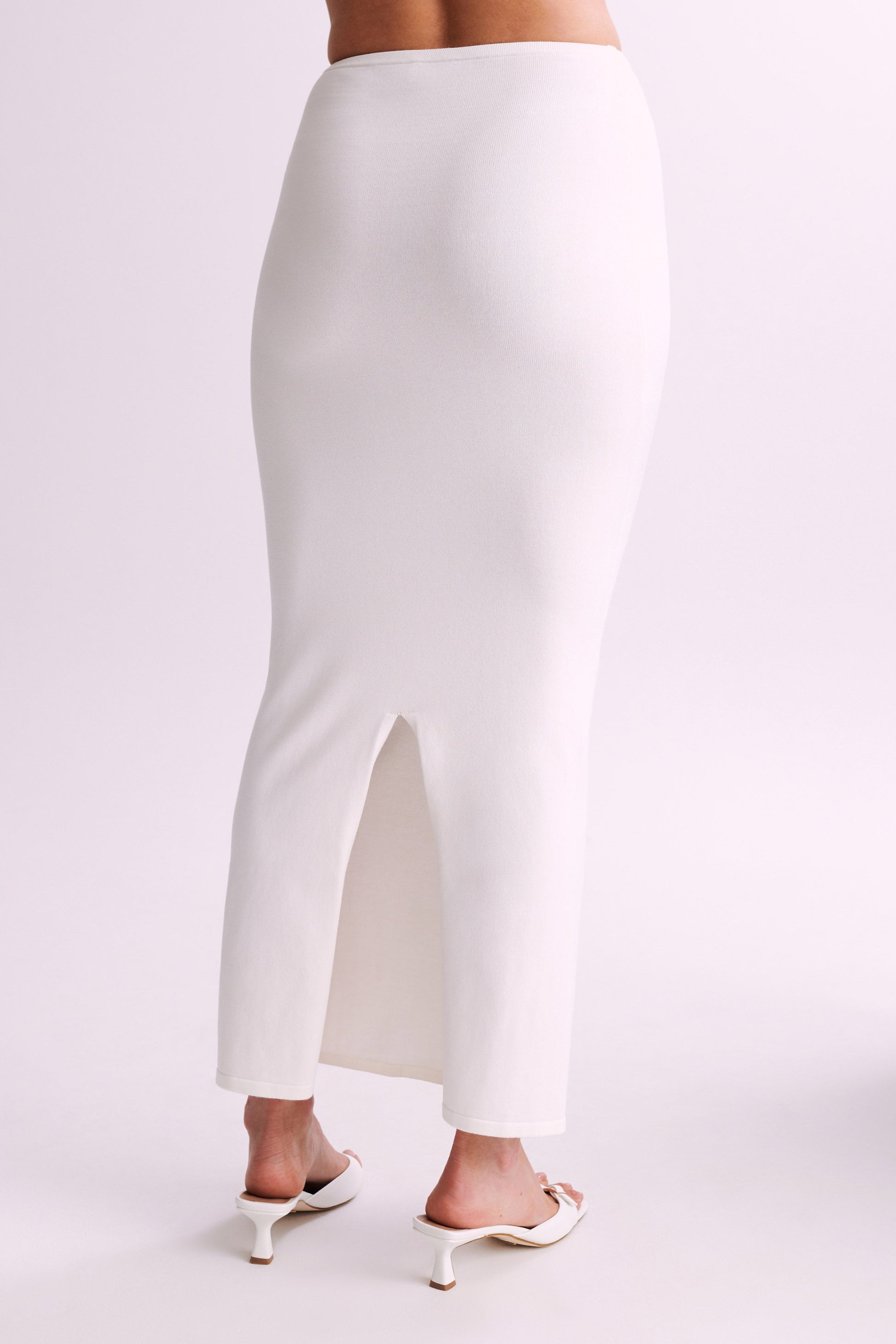 Tristan Knit Maxi Skirt - Ivory #3