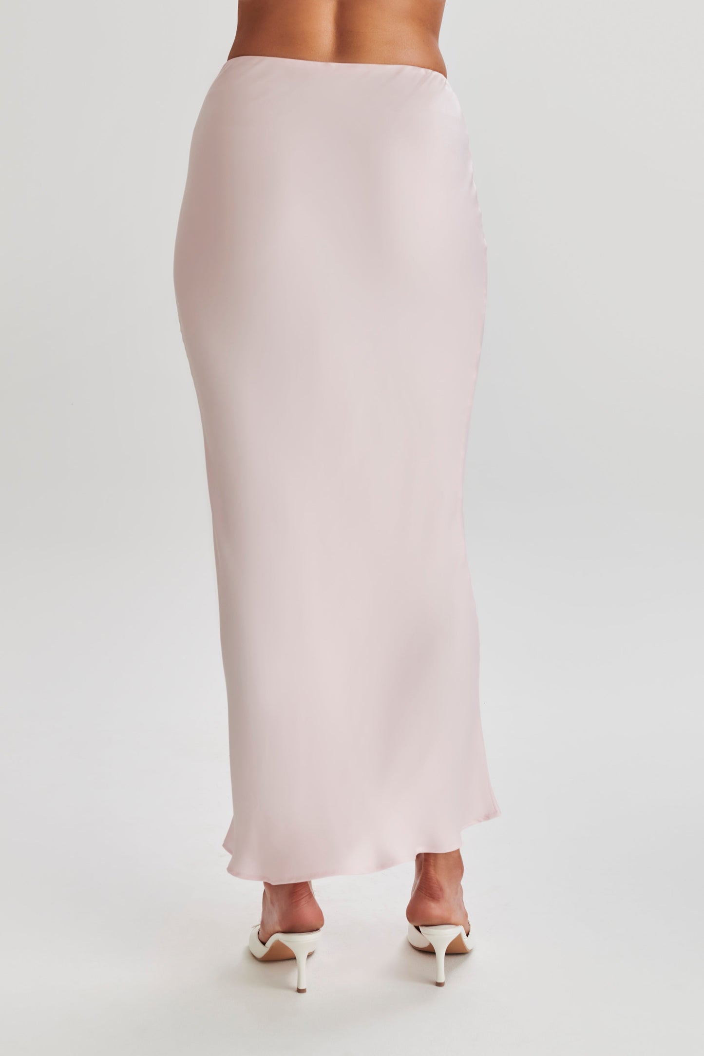 Violeta Satin Maxi Skirt - Fairy Floss Pink