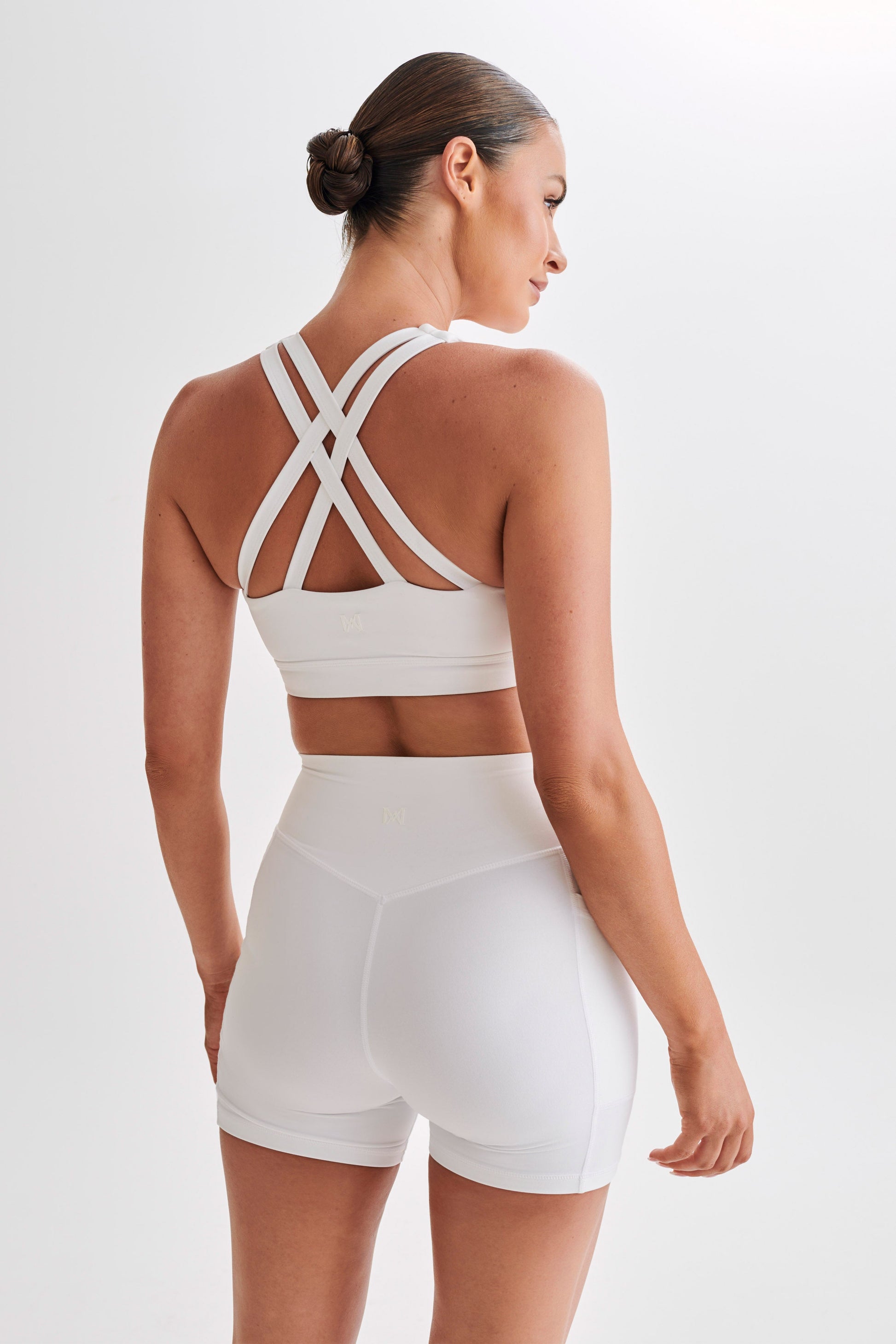 Jackie Twist Crop Top - White #3
