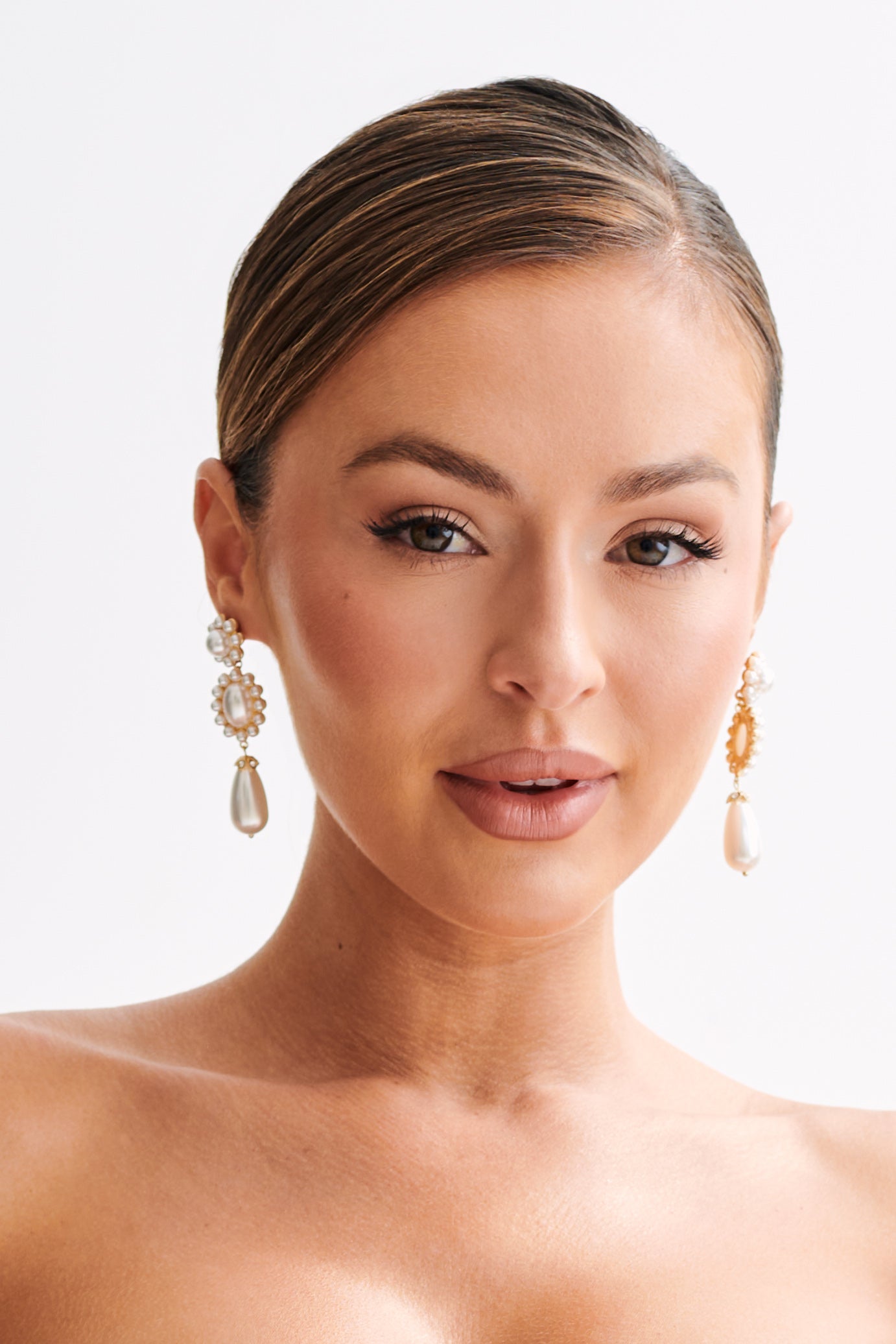 Enchanted Pearl Drop Earrings - Pearl