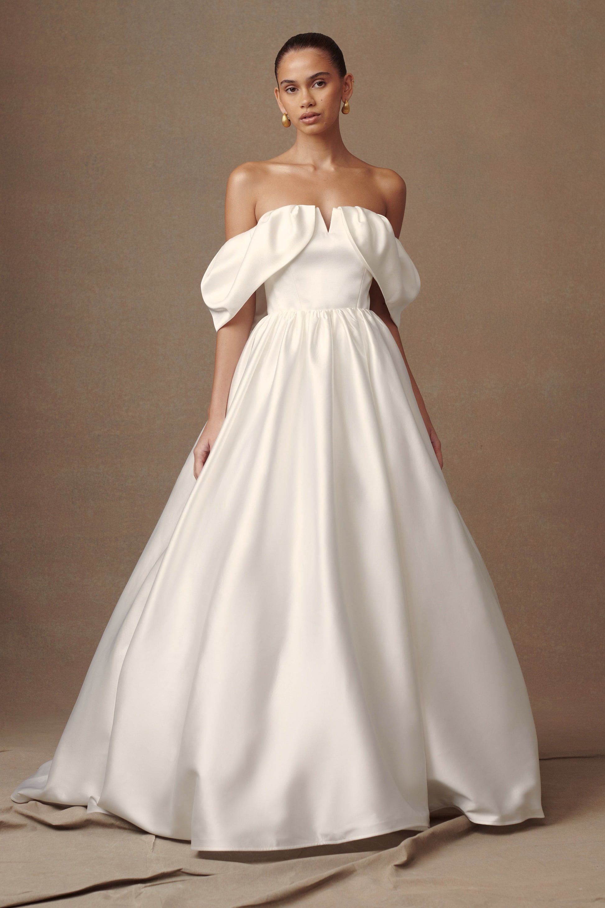 Kelsey Satin Maxi Skirt - White #7