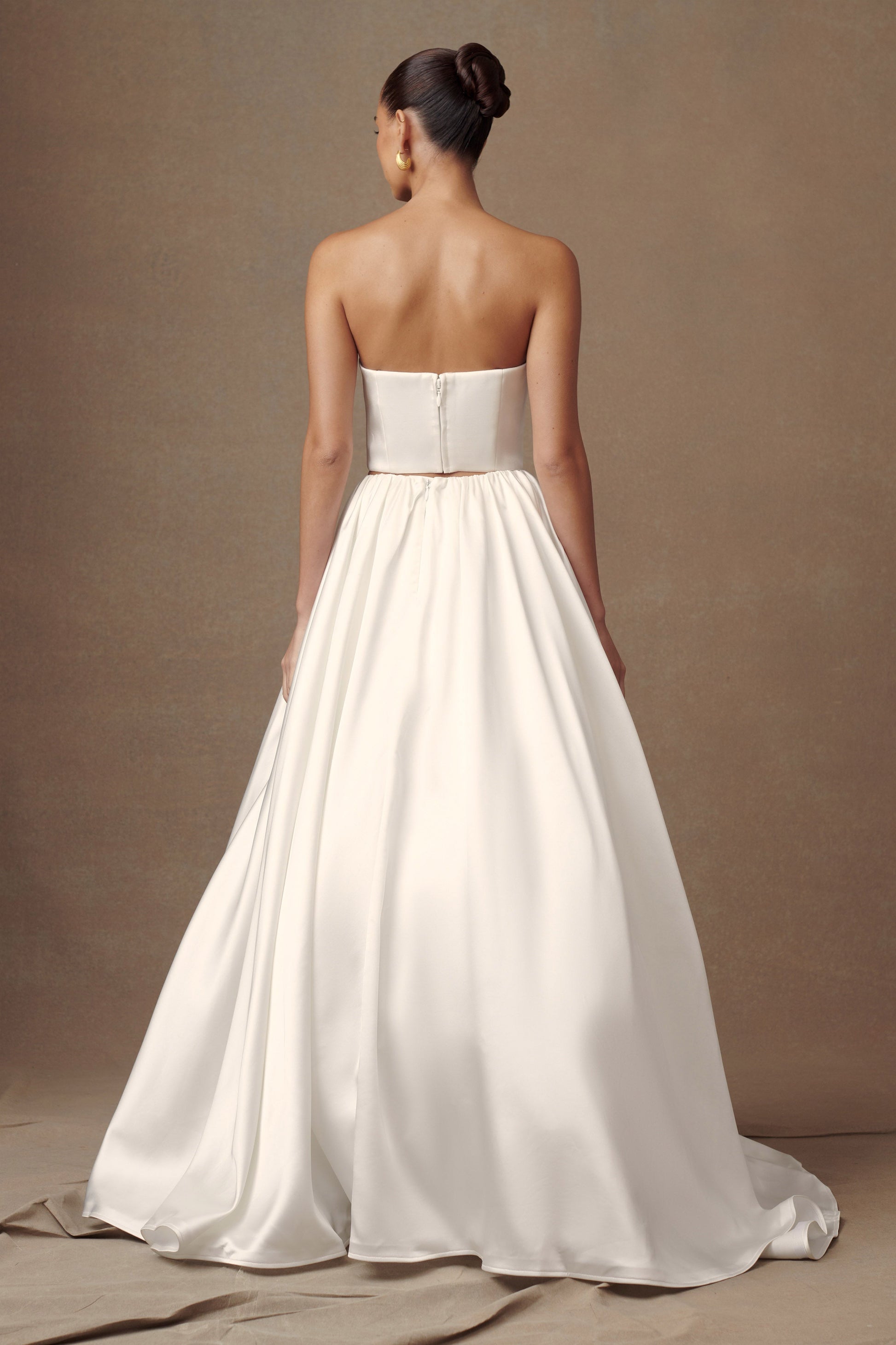 Kelsey Satin Maxi Skirt - White #5