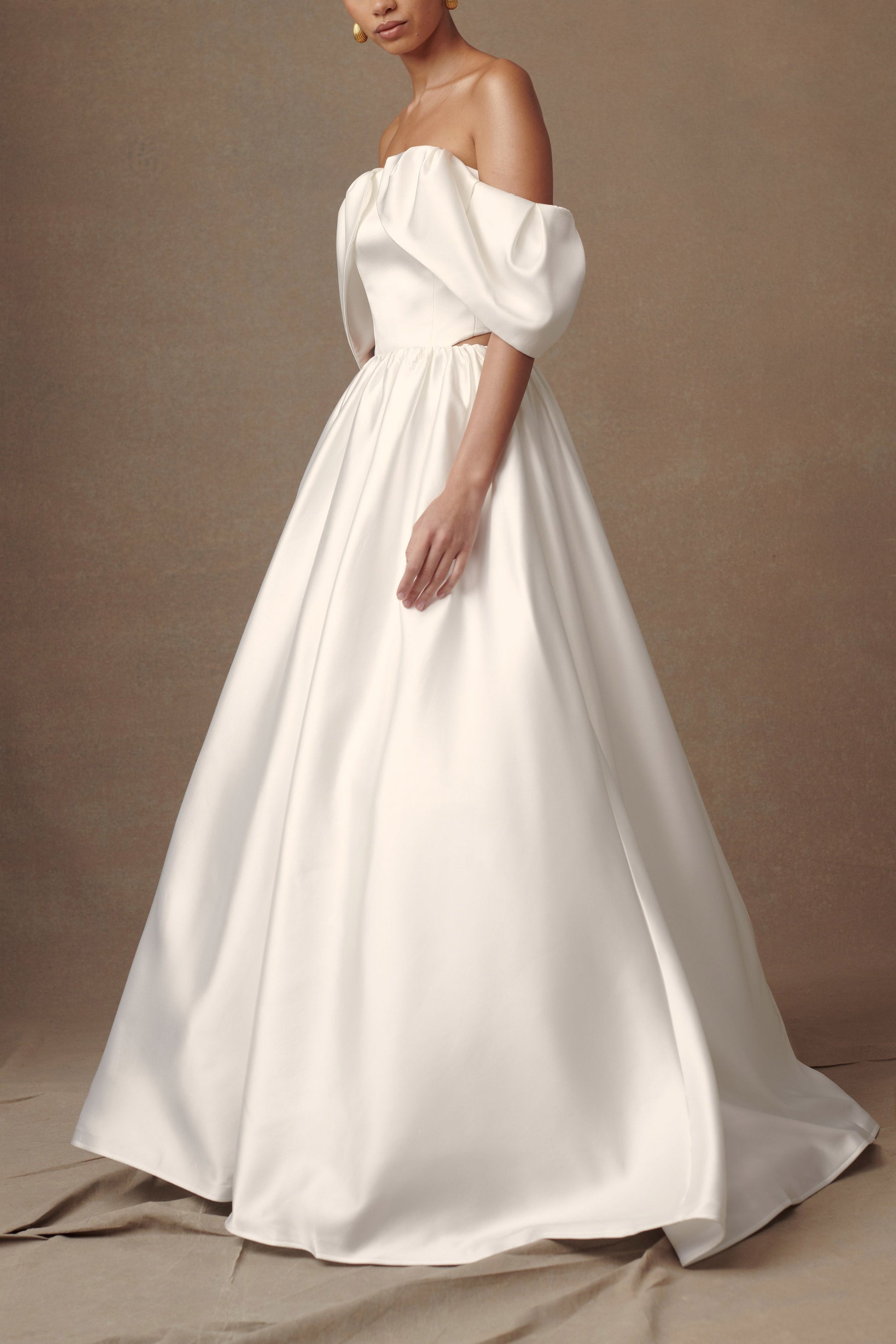 Kelsey Satin Maxi Skirt - White #9