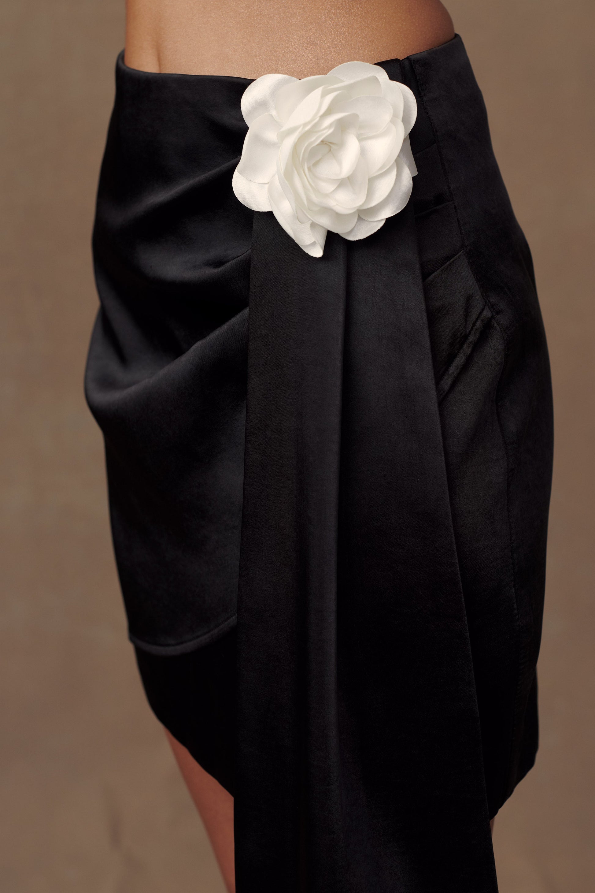Margot Rose Mini Skirt - Black #2