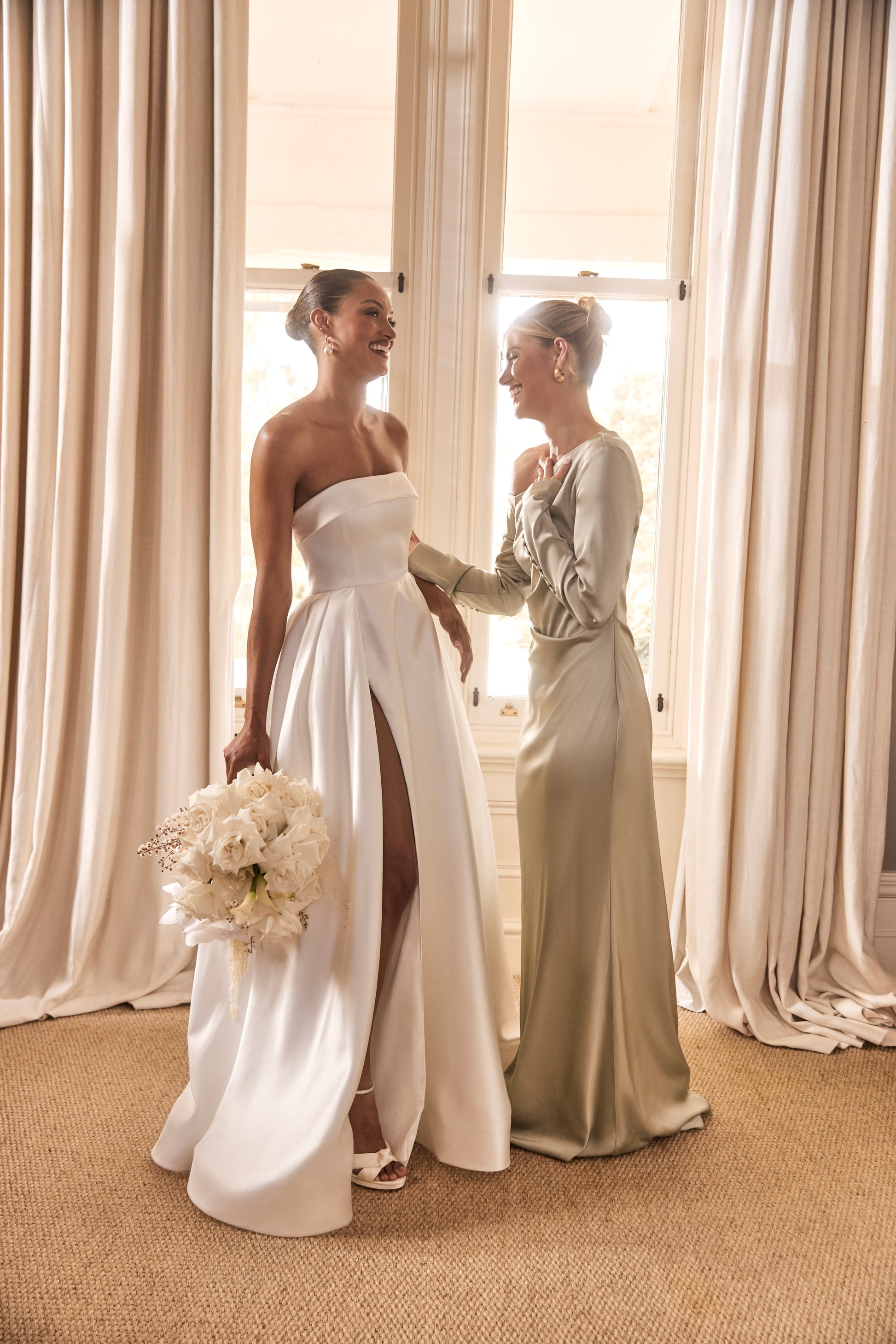 Avery Long Sleeve Maxi Dress - Sage #7