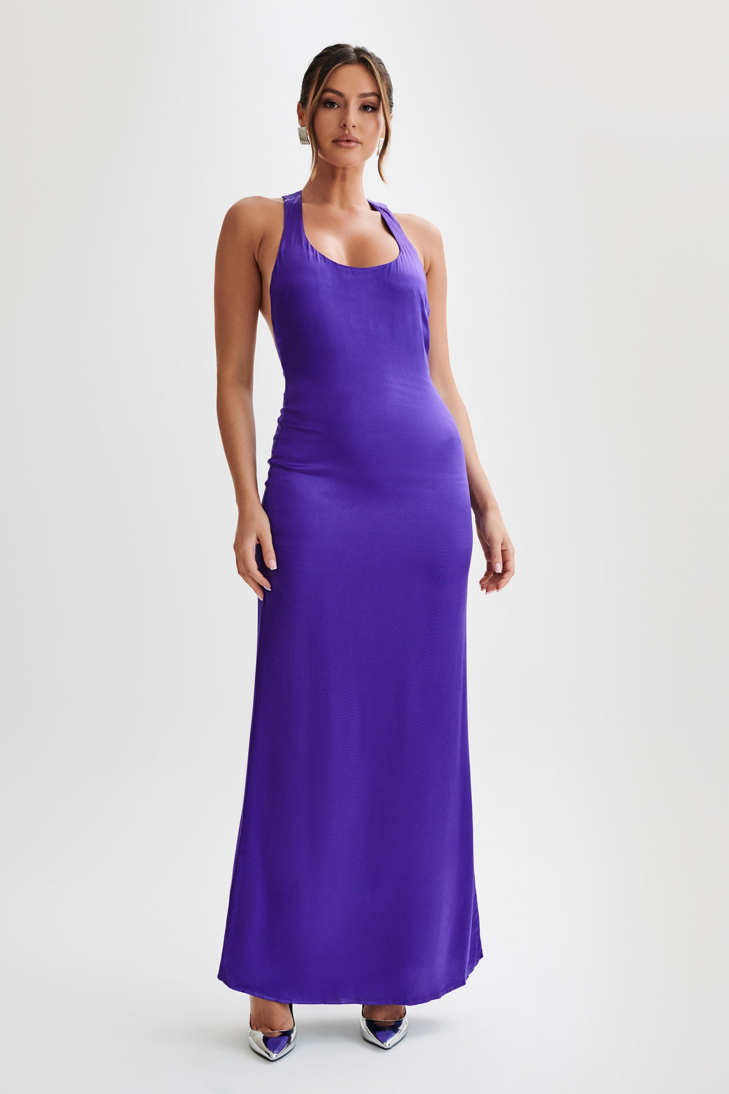 Jacquelyn Racerback Maxi Dress - Deep Purple