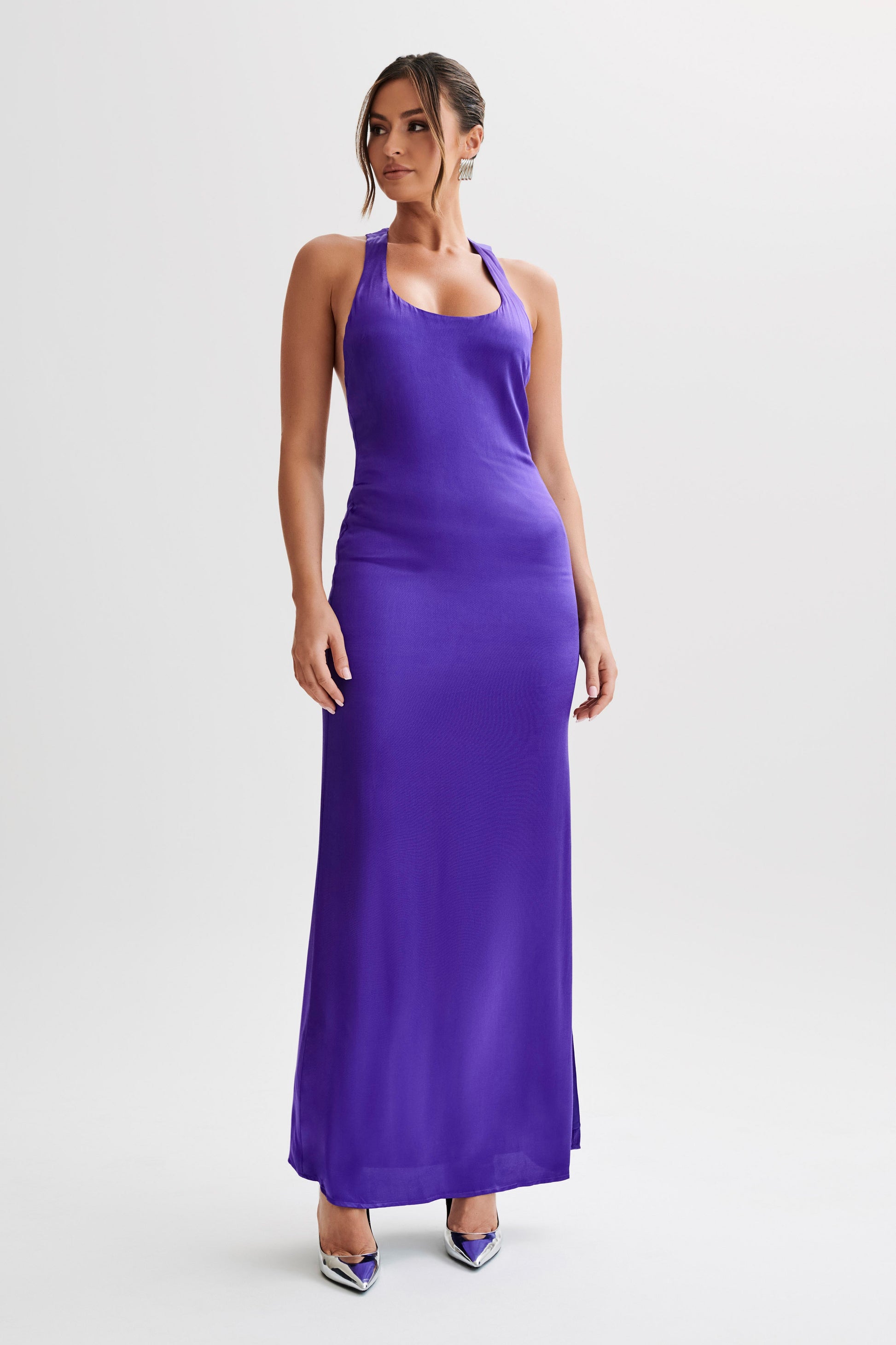 Jacquelyn Racerback Maxi Dress - Deep Purple #6