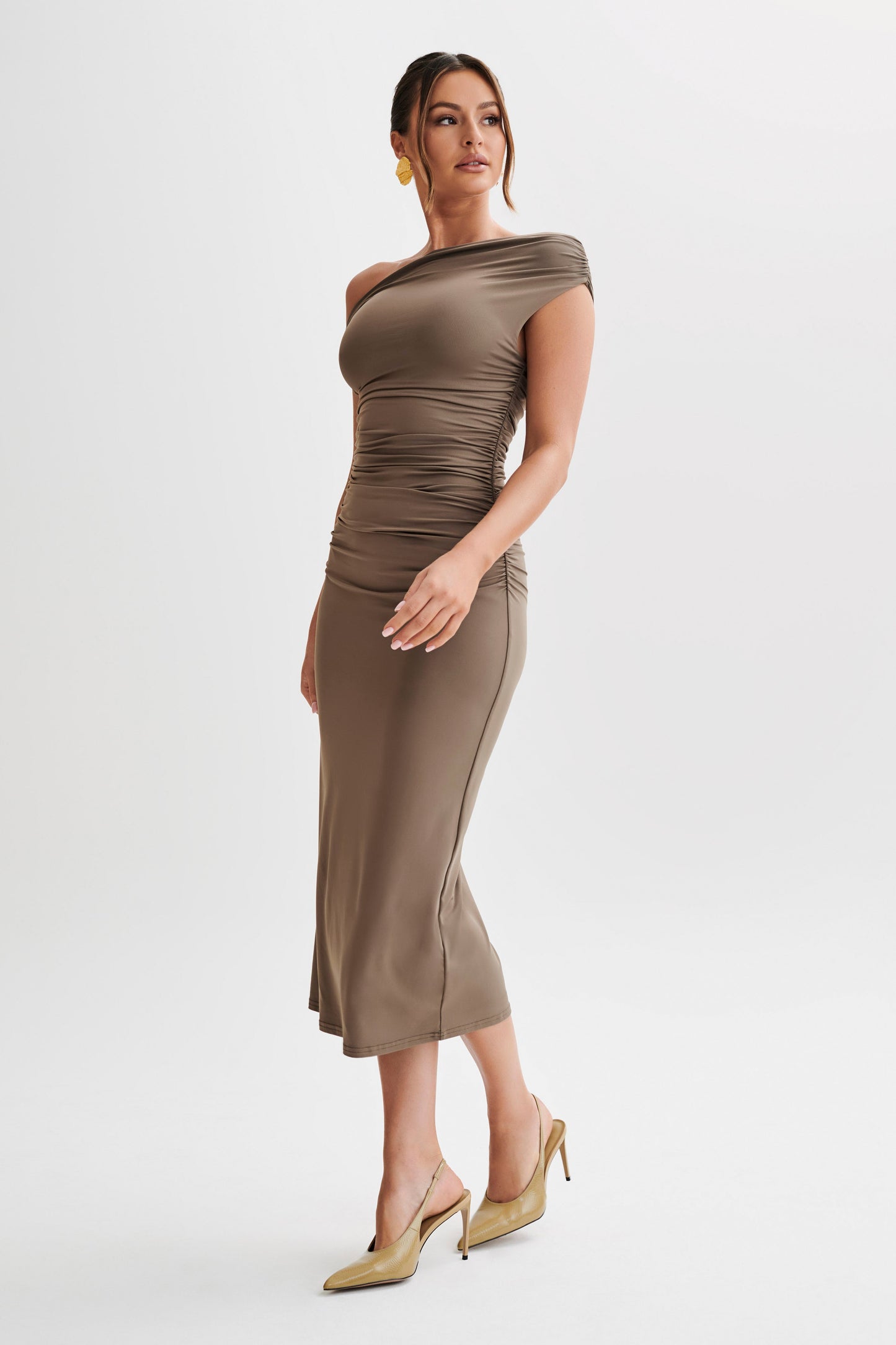 Alayna Recycled Nylon Midi Dress - Coco