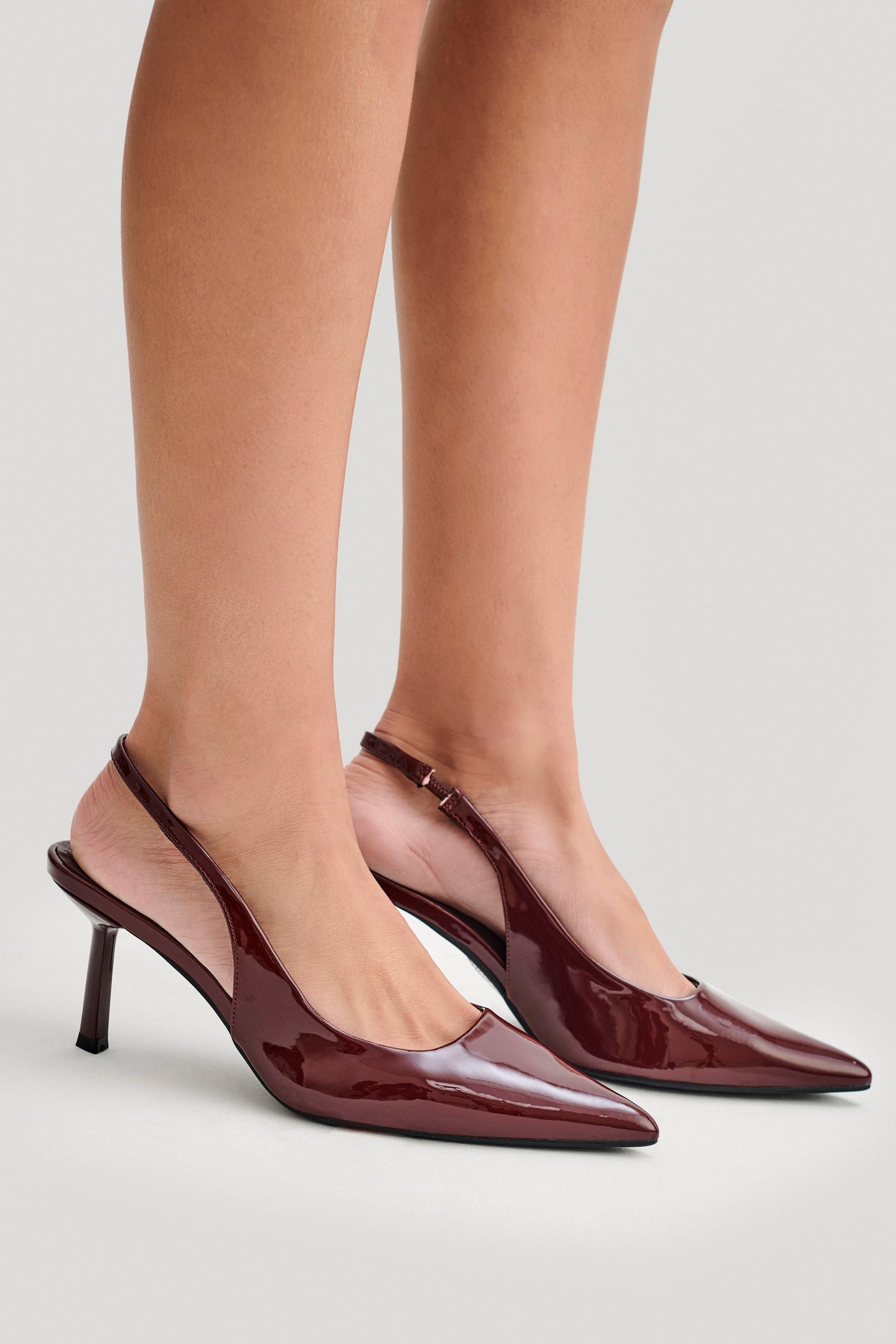 Dasha Sling Back Heels - Cherry Red #4