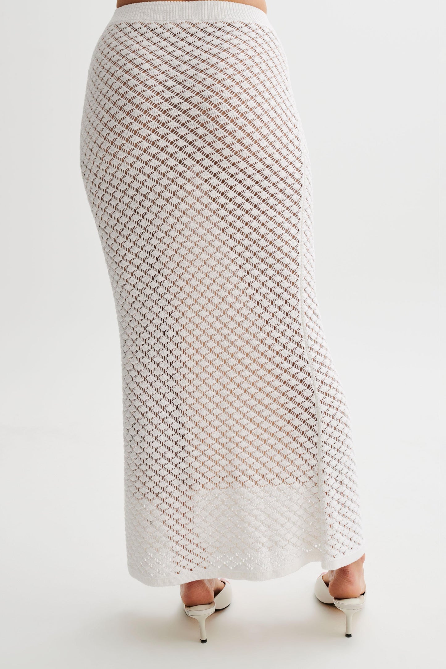 Guiliana Knit Maxi Skirt - Ivory