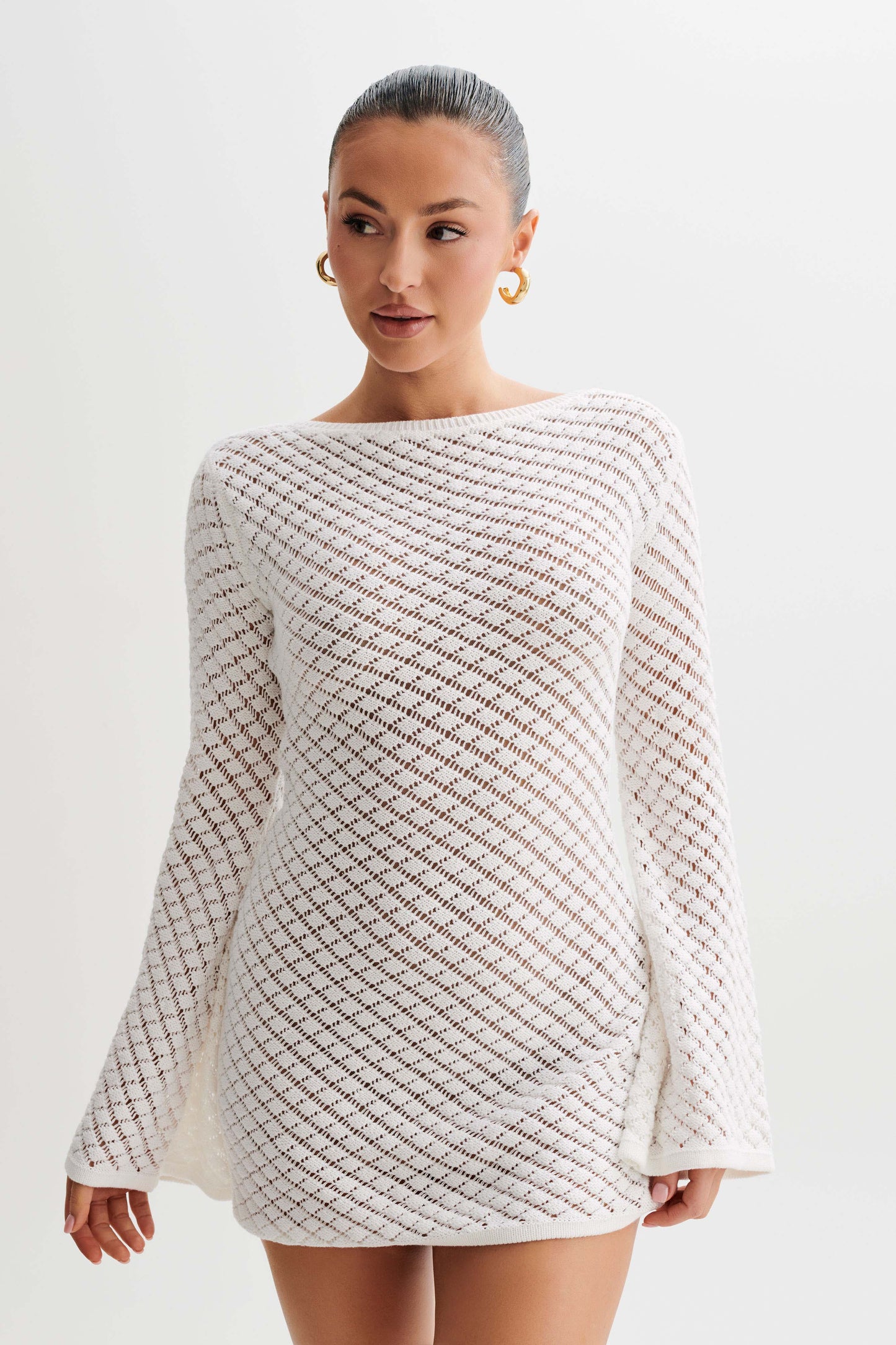 Galilea Knit Mini Dress - Ivory