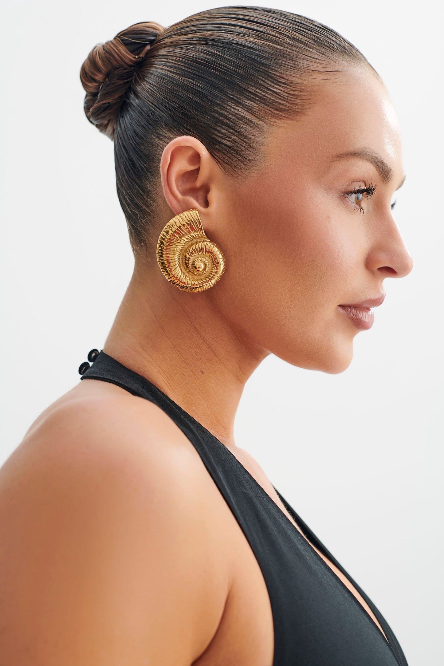 Siren Shell Earrings - Gold