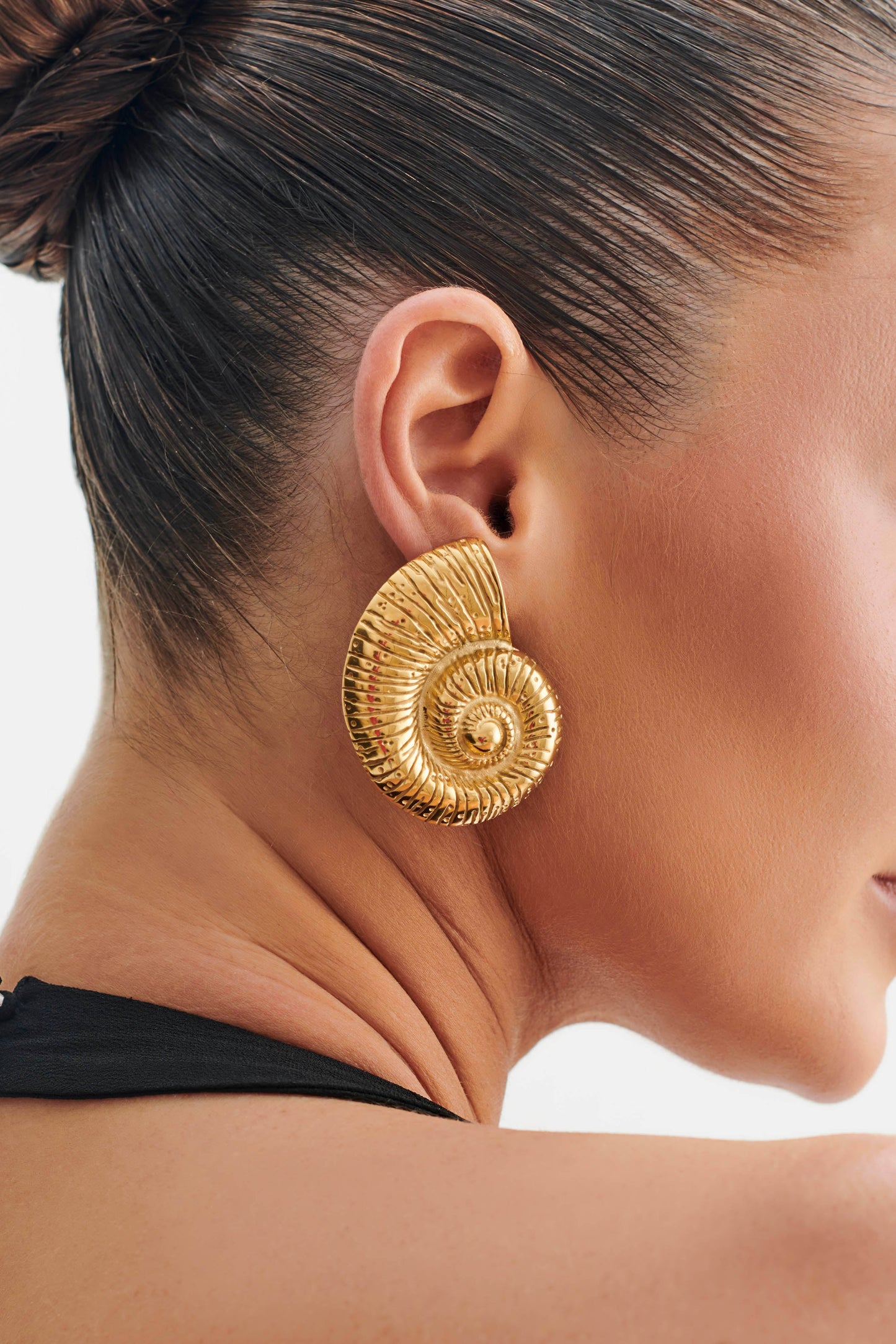 Siren Shell Earrings - Gold