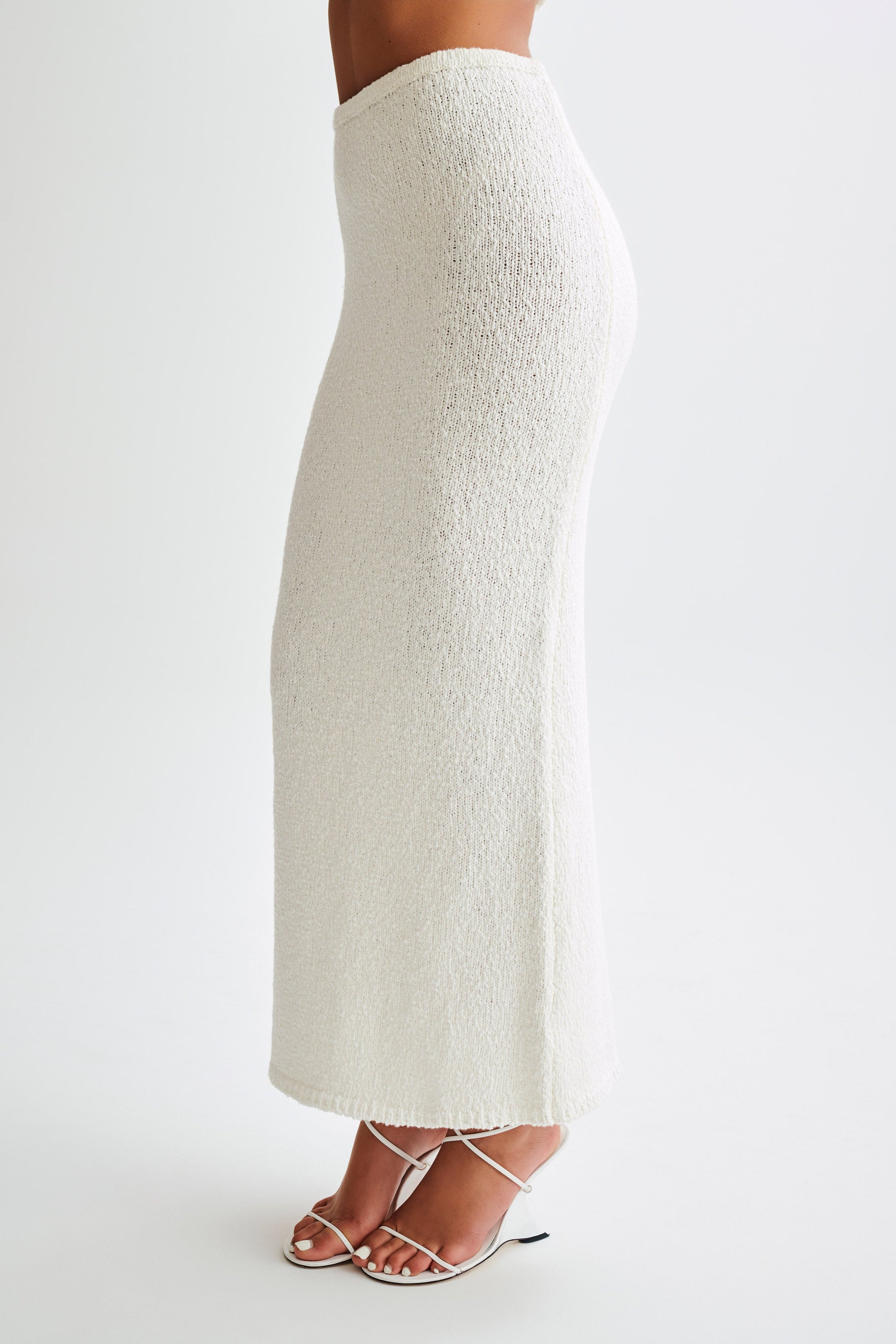 Moira Boucle Maxi Skirt - White #12