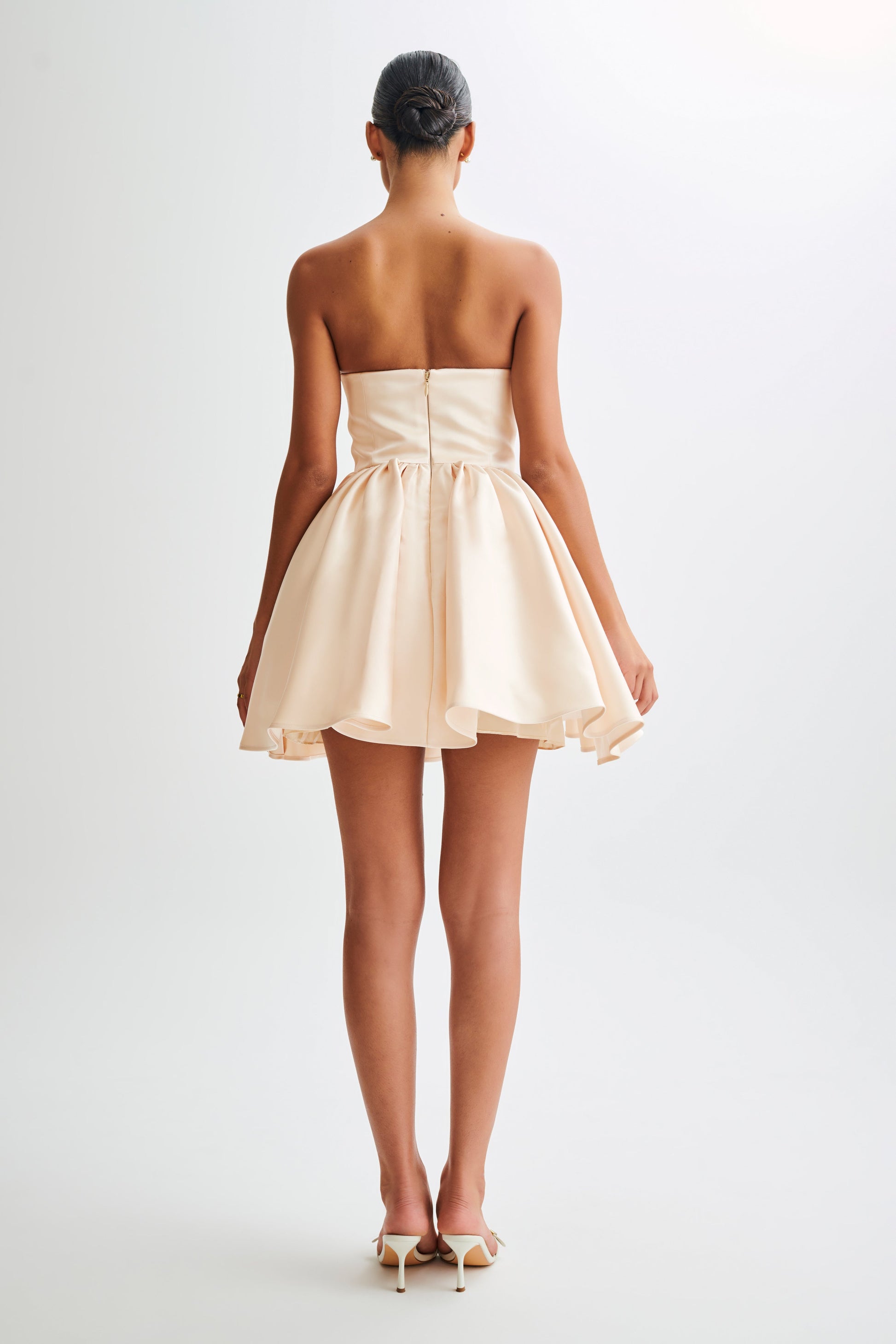 Hollie Structured Corset Mini Dress - Gold #7