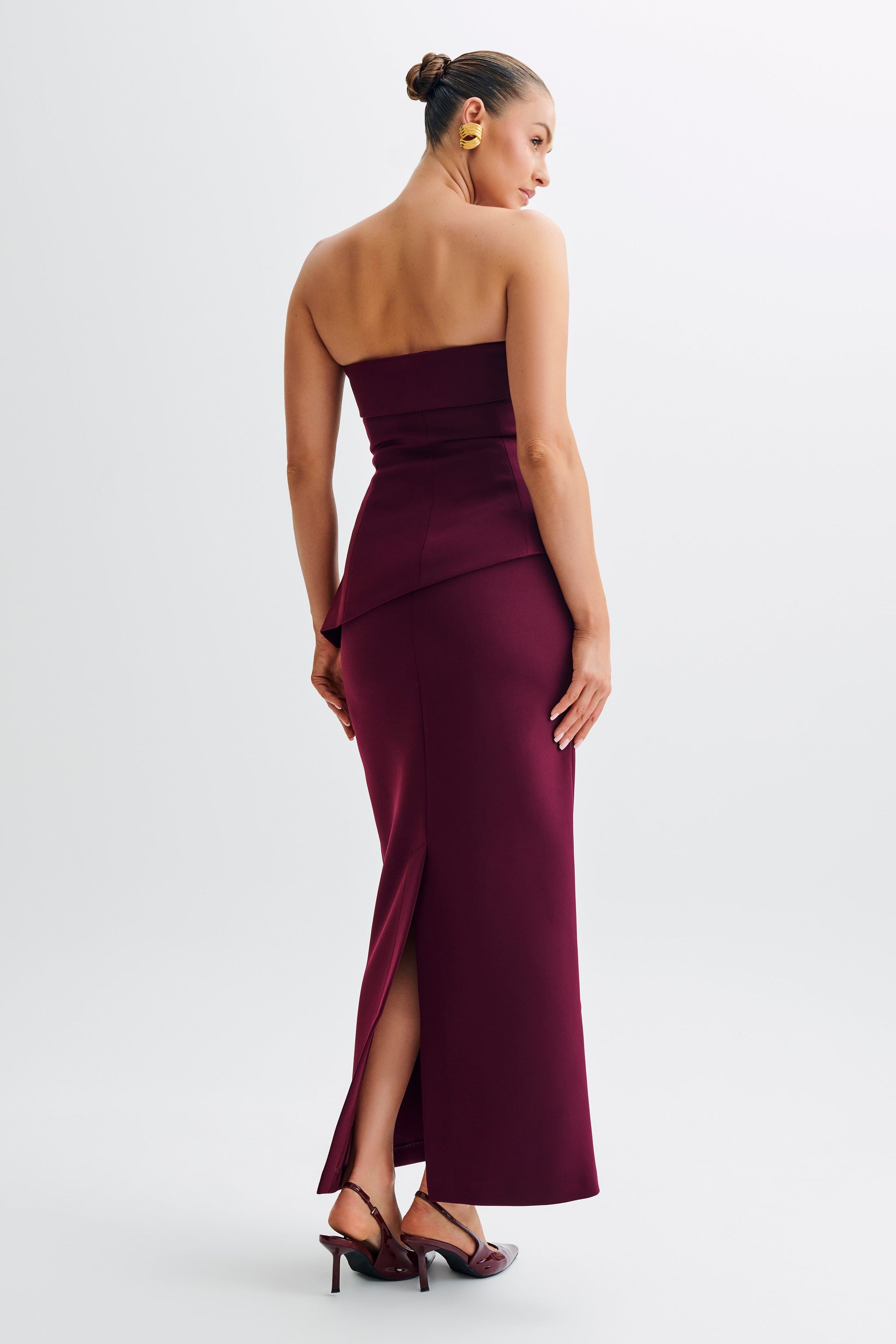 Micah Suiting Maxi Skirt - Plum #4