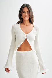 Gigi Long Sleeve Knit Top - Ivory