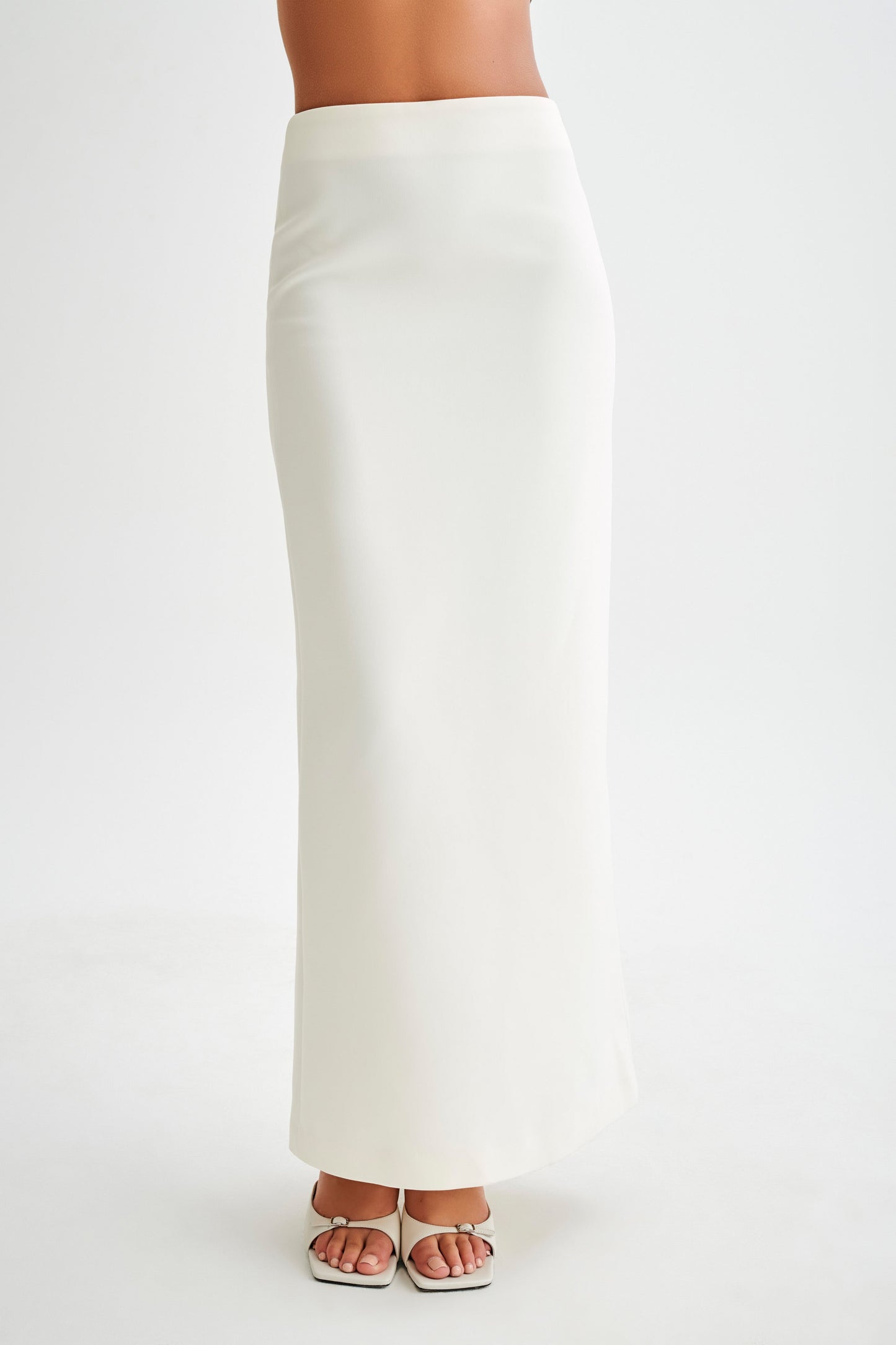 Micah Suiting Maxi Skirt - White