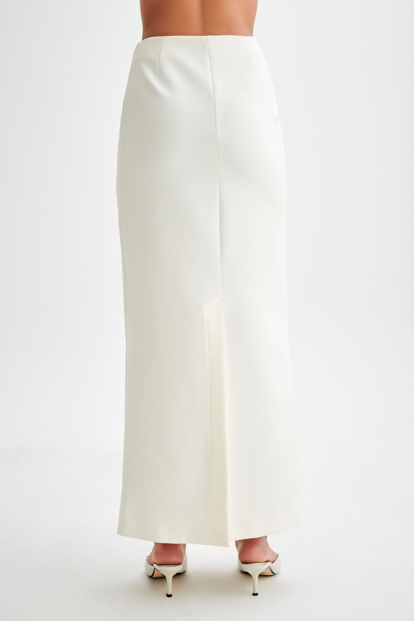 Micah Suiting Maxi Skirt - White