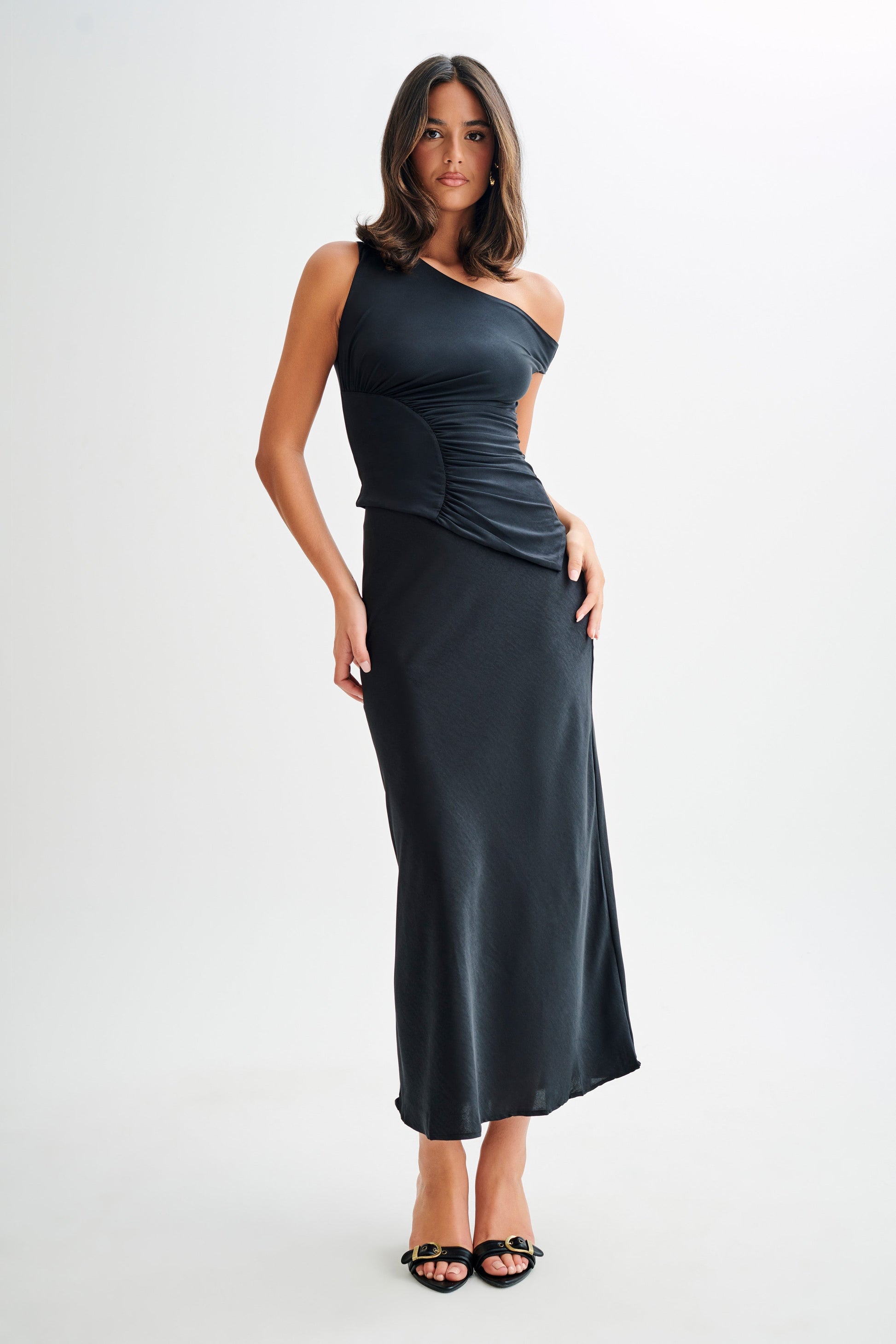 Irving Off Shoulder Slinky Top - Black #4