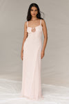 Saira Chiffon Maxi Dress - Powder Pink