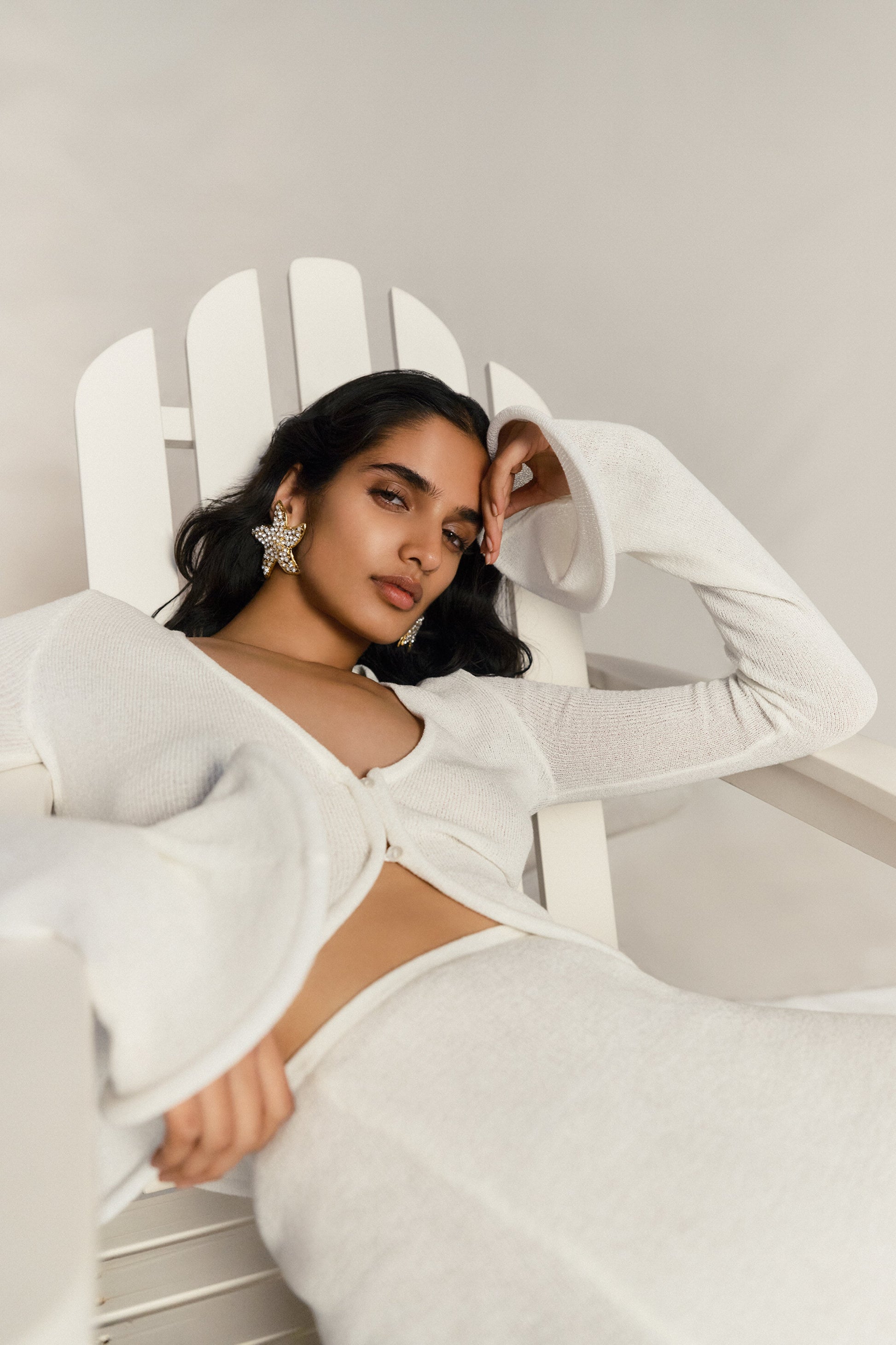 Gigi Long Sleeve Knit Top - Ivory #2